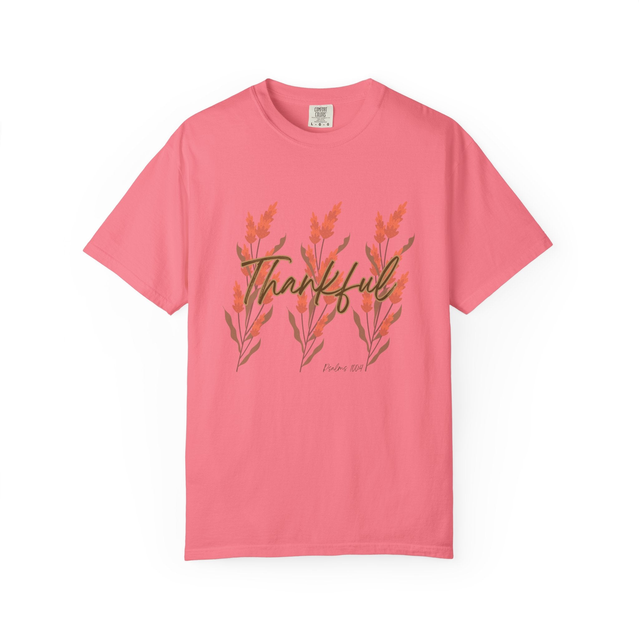 Thankful Fall T-Shirt, Unisex Garment-Dyed Tee, Gratitude Shirt, Fall Clothing, Nature Lover Gift