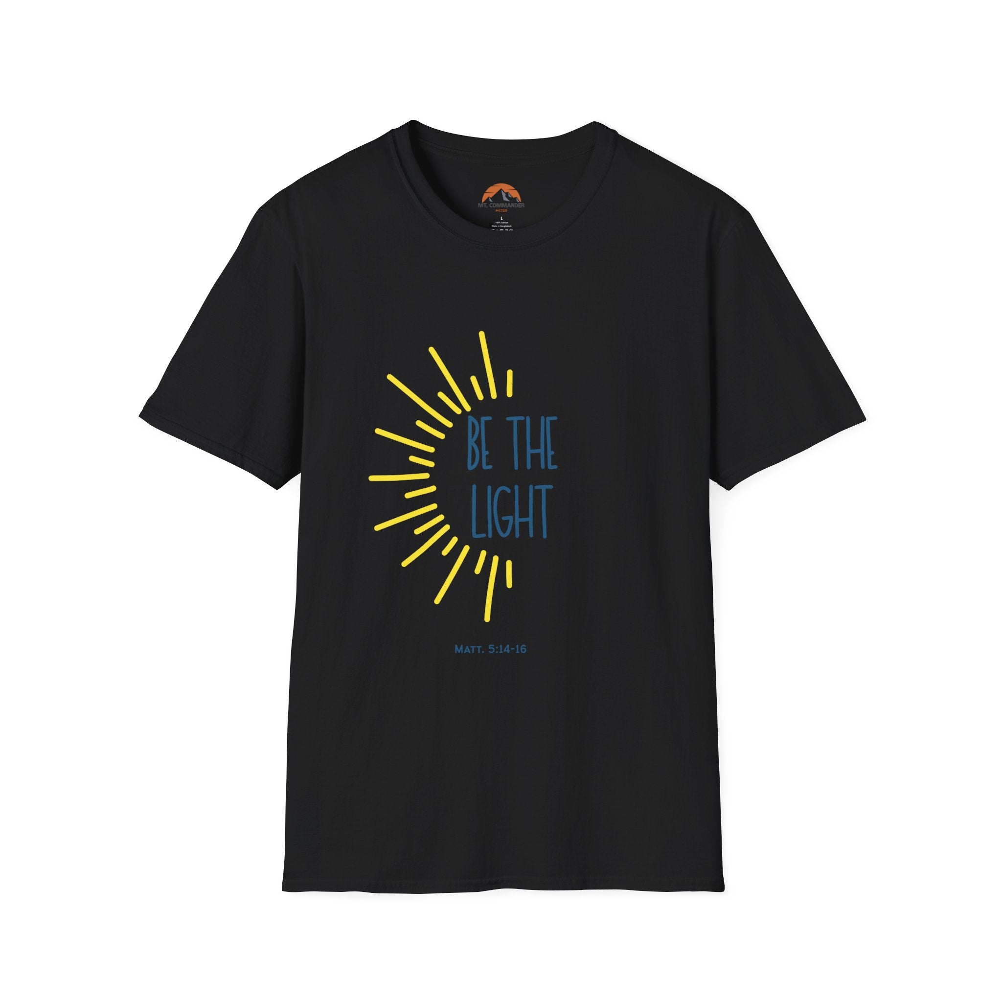 Be The Light T-Shirt for Everyday Wear, Faith-Based Apparel, Gift for Friends, Christian Message Tee, Positive Vibes Clothing, Summer Style
