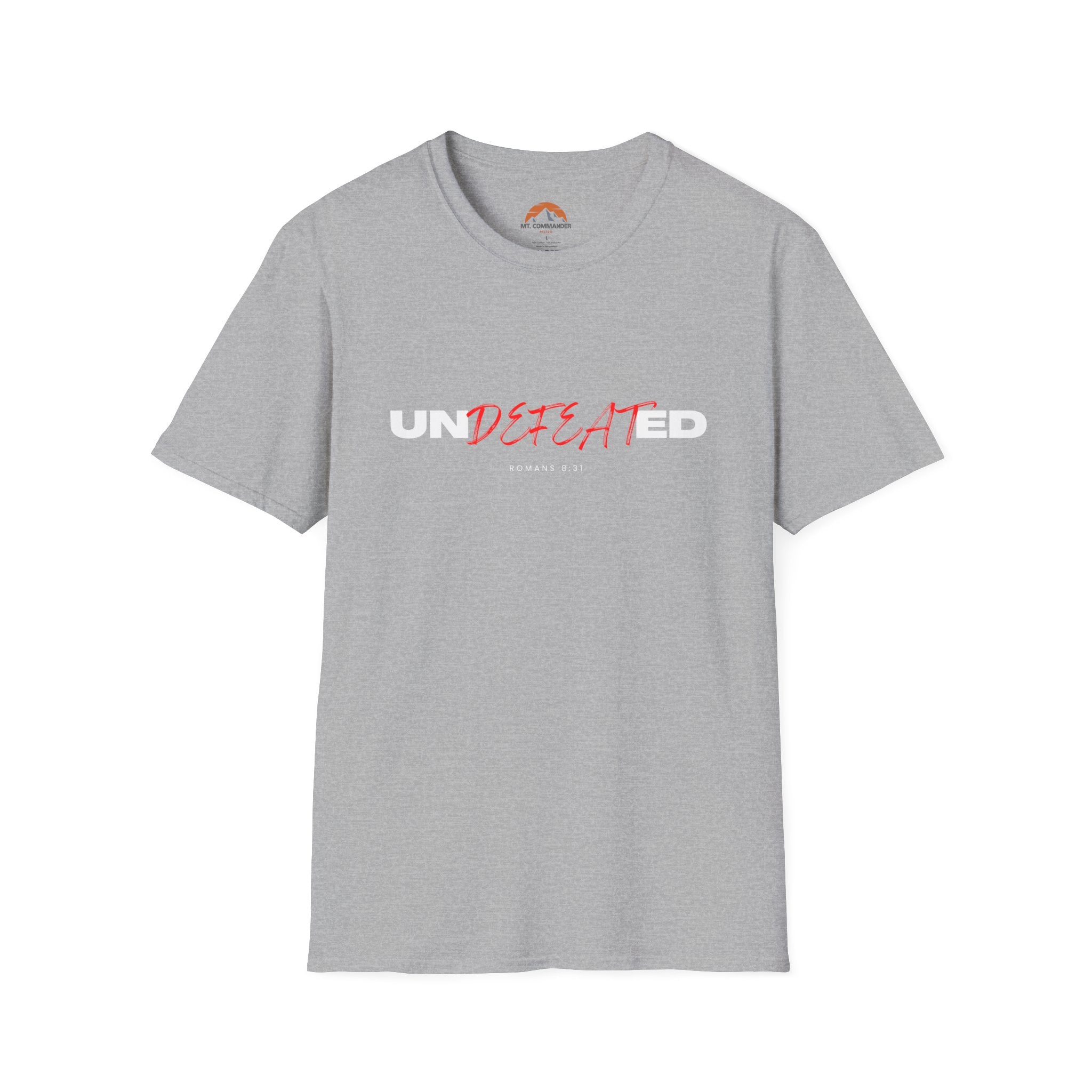 Undefeated T-Shirt - 'UNDEFEATED' Graphic Tee, Casual Wear, Motivational Apparel, Gift for Him/Her, Everyday Comfort
