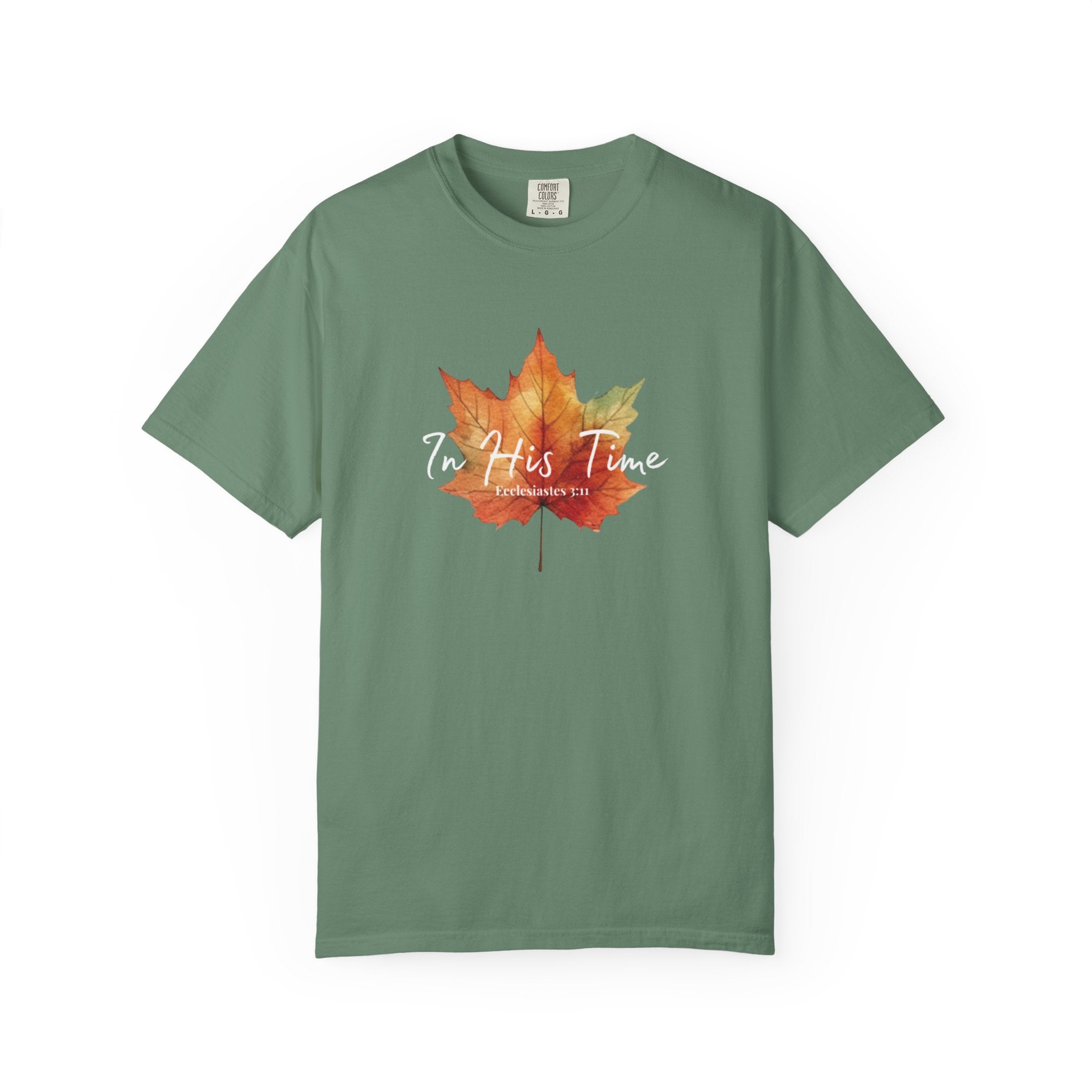 Eccl.3:11 Fall Leaf Unisex T-Shirt, Fall Fashion, Cozy Style, Gift for Nature Lovers, Seasonal Tee, Comfortable Wear