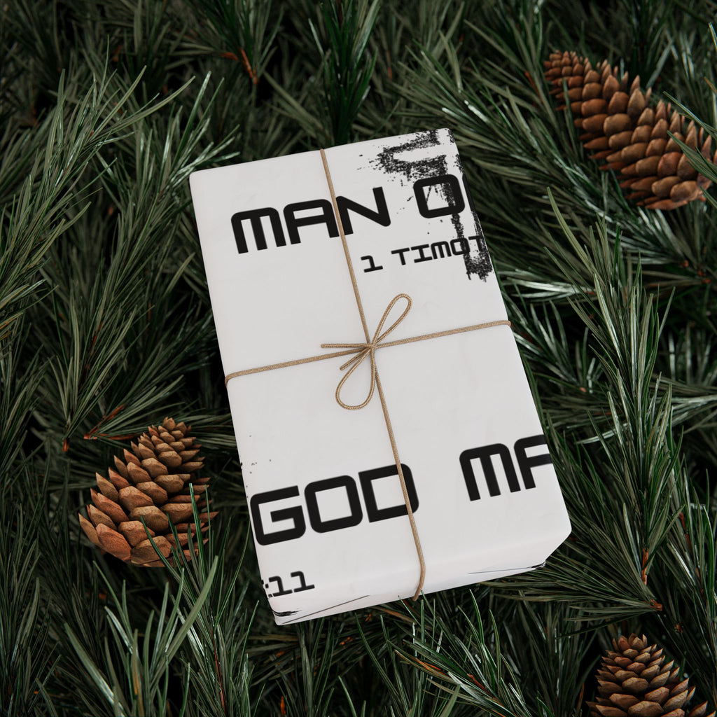 Man of God Gift Wrapping Paper, Unique Wrapping Paper for Any Occasion, Elegant Gift Wrap, Holiday Wrap, Birthday Gift Wrap, Decorative Paper
