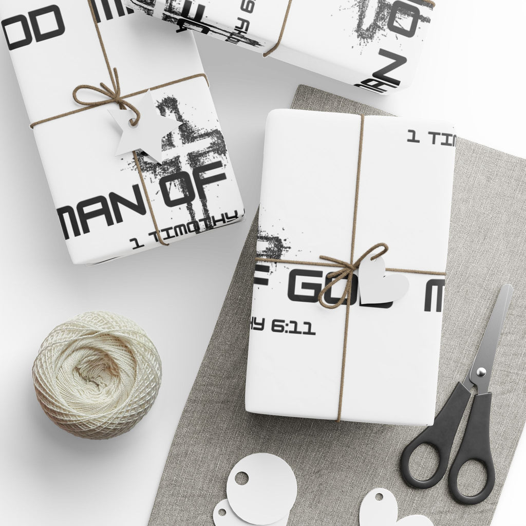 Man of God Gift Wrapping Paper, Unique Wrapping Paper for Any Occasion, Elegant Gift Wrap, Holiday Wrap, Birthday Gift Wrap, Decorative Paper