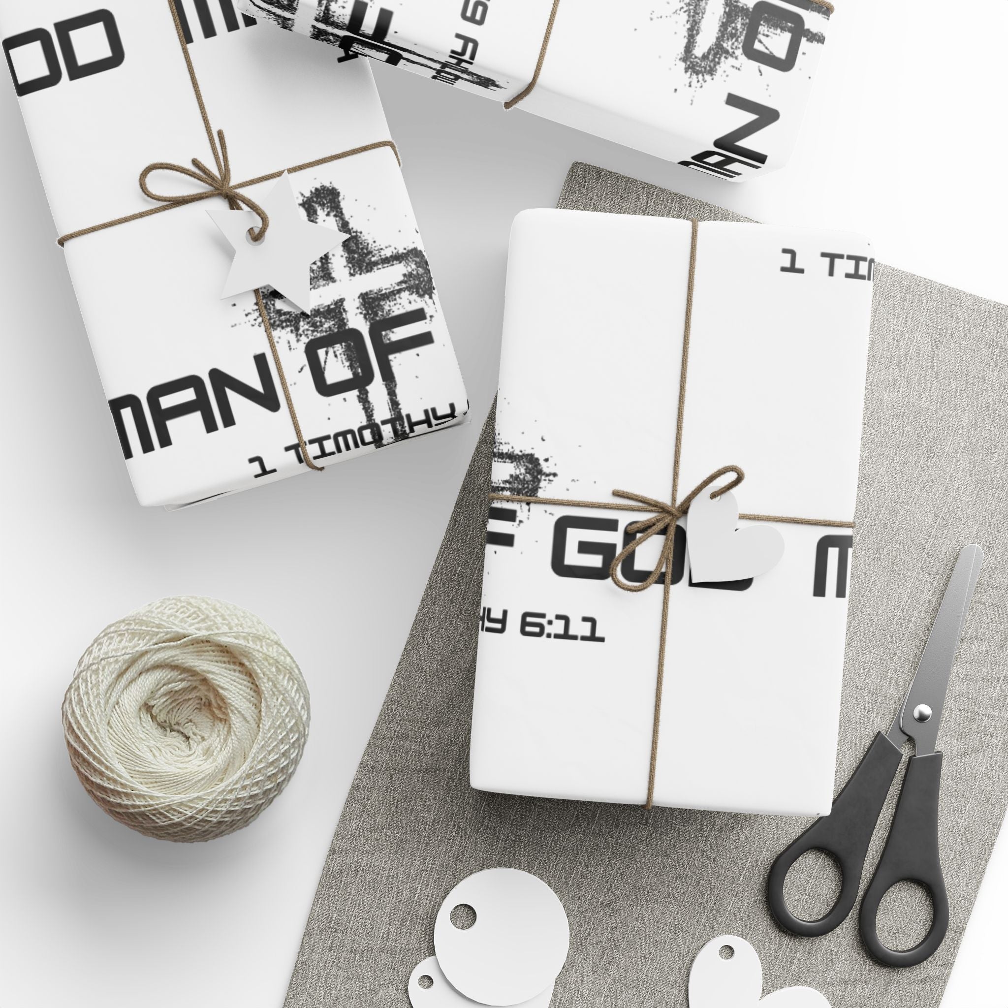 Man of God Gift Wrapping Paper, Unique Wrapping Paper for Any Occasion, Elegant Gift Wrap, Holiday Wrap, Birthday Gift Wrap, Decorative Paper