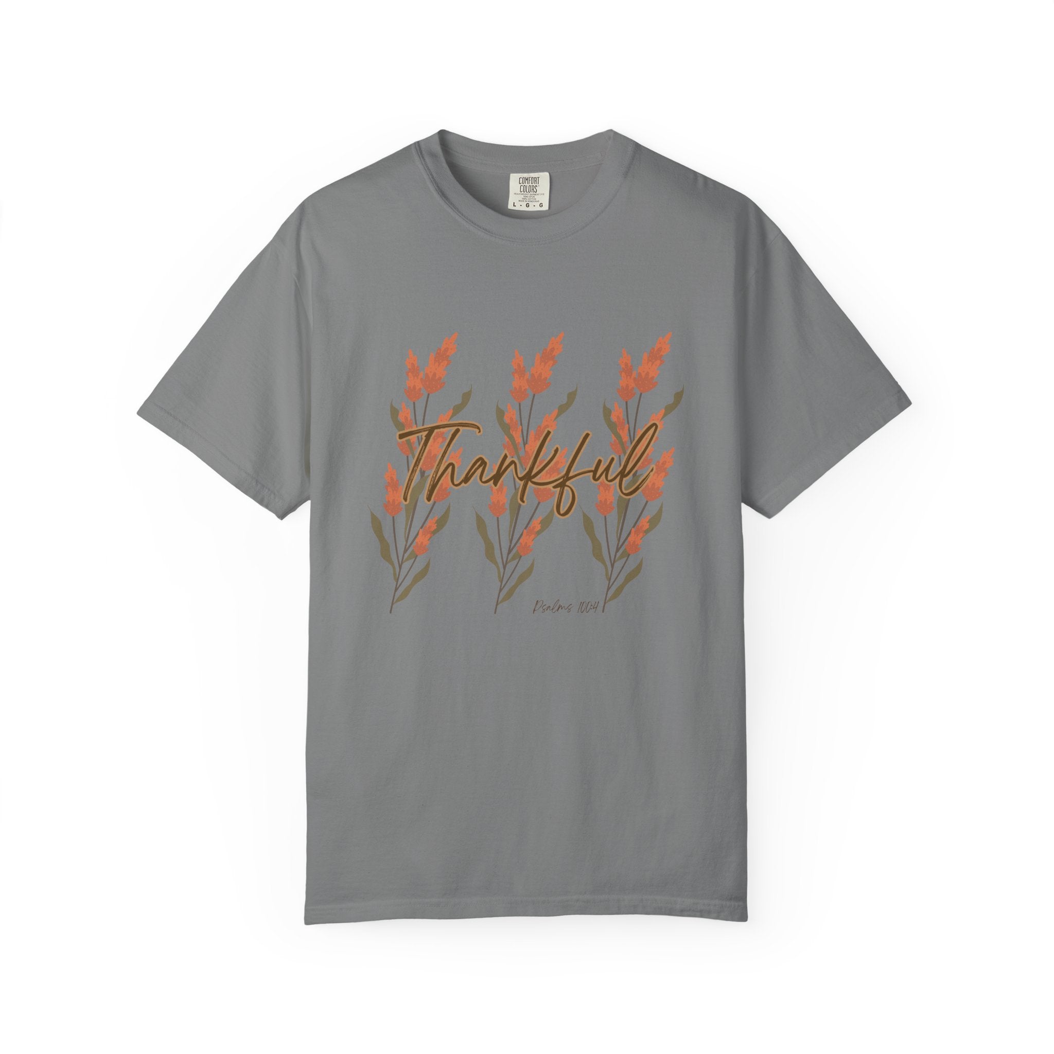 Thankful Fall T-Shirt, Unisex Garment-Dyed Tee, Gratitude Shirt, Fall Clothing, Nature Lover Gift
