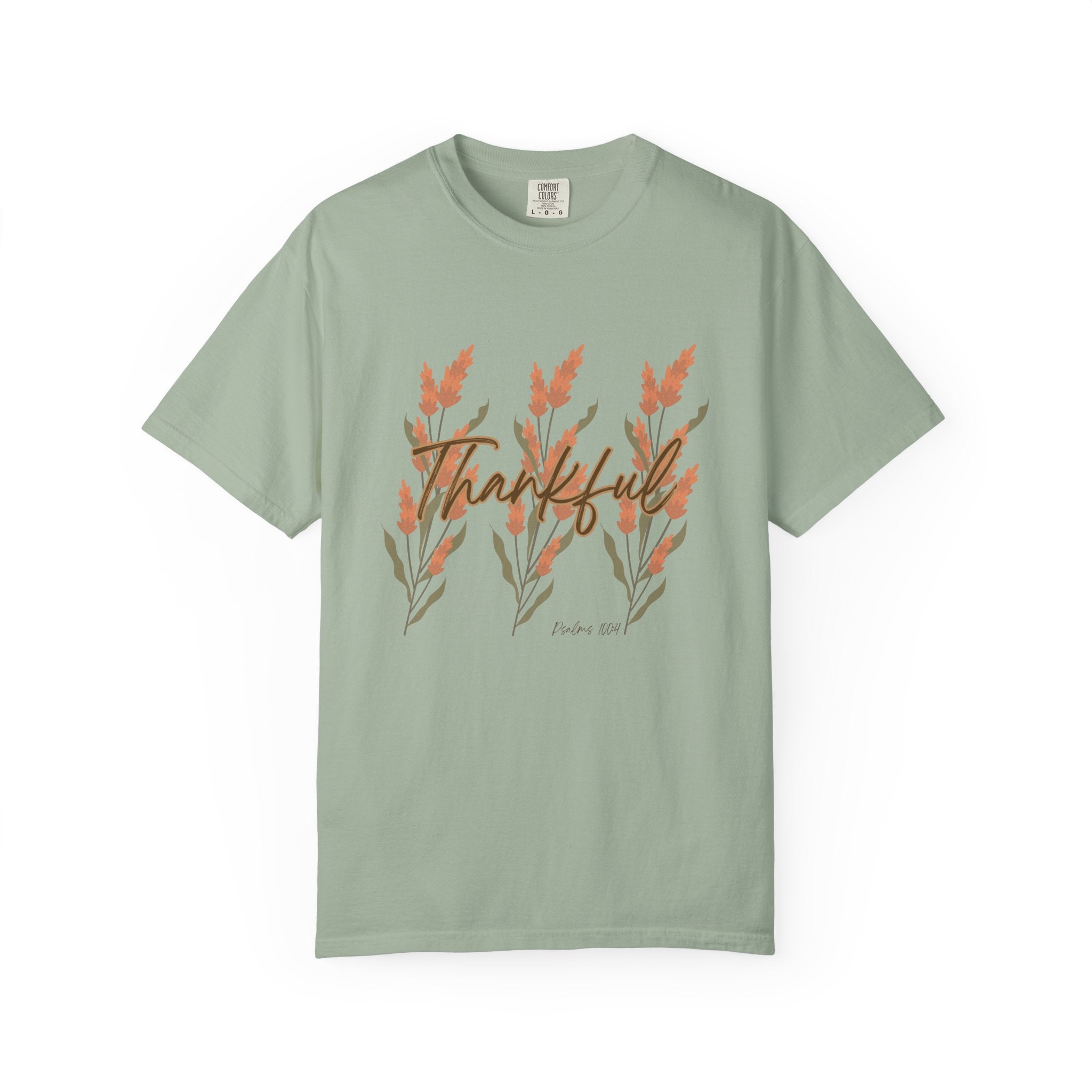Thankful Fall T-Shirt, Unisex Garment-Dyed Tee, Gratitude Shirt, Fall Clothing, Nature Lover Gift