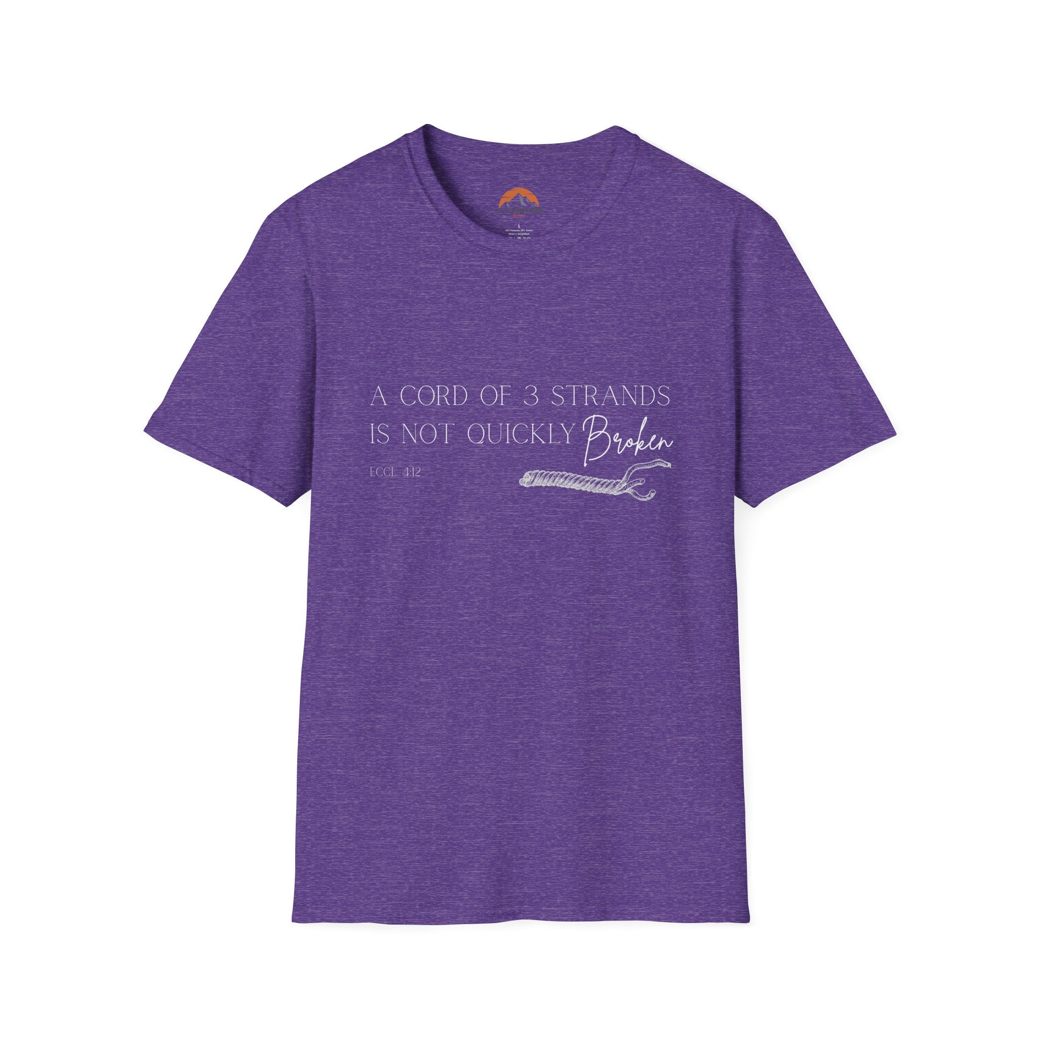 Eccl.4:12 T-Shirt: Casual Comfort for Everyday Adventures, Graphic Tee, Gift for Friends, Birthday Attire, Stylish Summer Wear