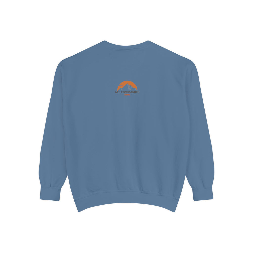 Women's Fall in love with Jesus Garment-Dyed Sweatshirt, Cozy Autumn Style, Seasonal Gift, Christian Sweatshirt, Thanksgiving Apparel, Pumpkin Design