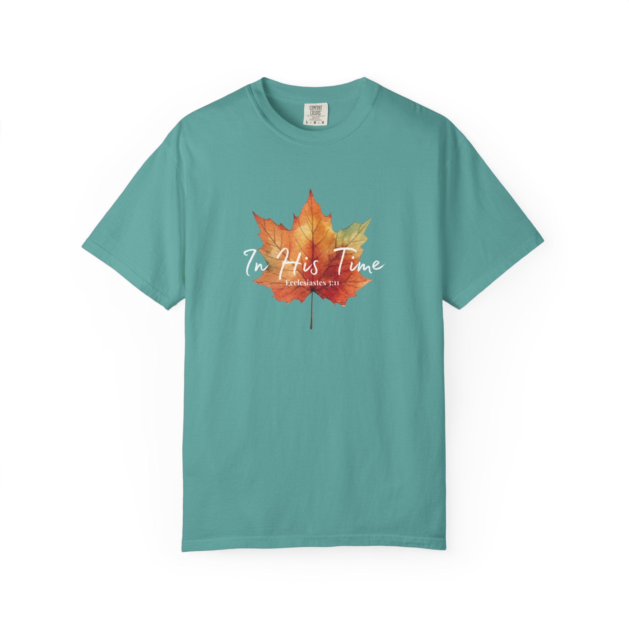 Eccl.3:11 Fall Leaf Unisex T-Shirt, Fall Fashion, Cozy Style, Gift for Nature Lovers, Seasonal Tee, Comfortable Wear