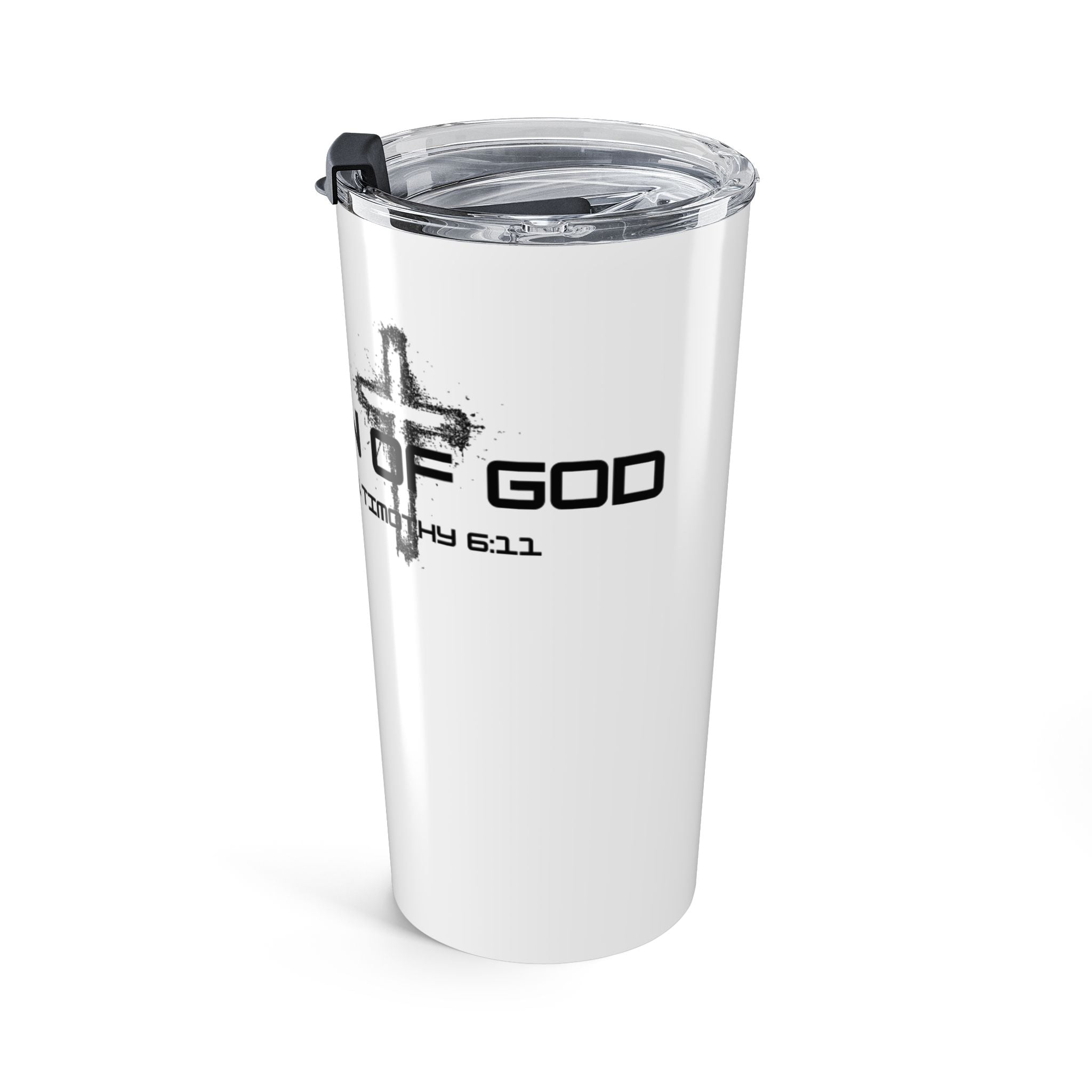 Man of God Tumbler 20oz | Faith-Based Travel Mug, Christian Gift, Perfect for Church Events