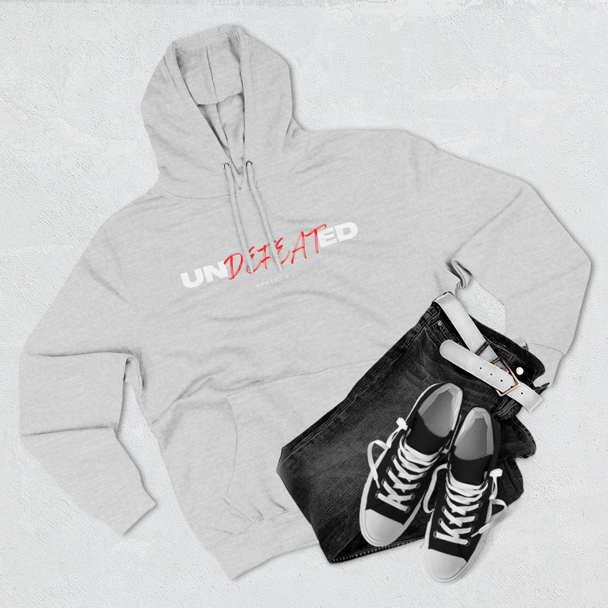 Undefeated Fleece Hoodie - Perfect for Outdoors, Cozy Vibe, Gift for Adventurers, Undisputed Style, Winter Essential