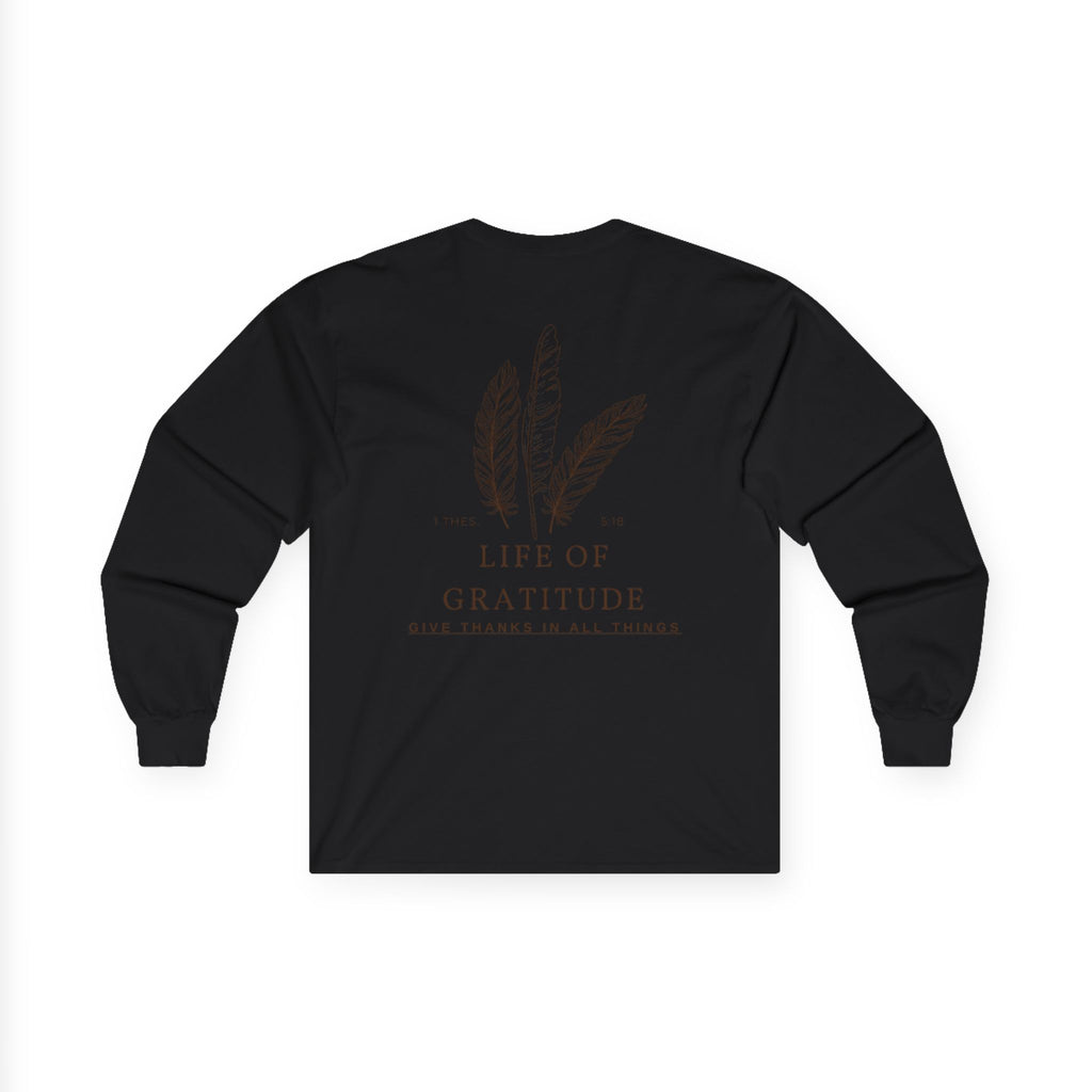 Men's 1 Thess. 5:18 Long Sleeve Fall Tee