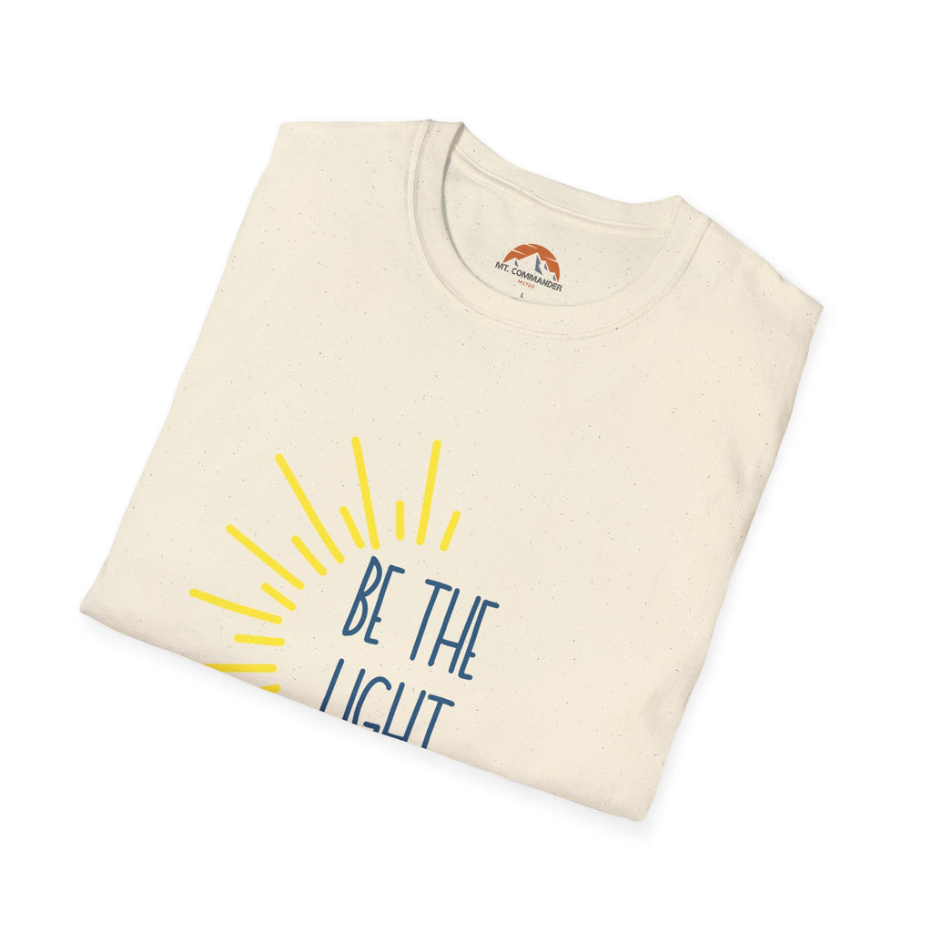 Be The Light T-Shirt for Everyday Wear, Faith-Based Apparel, Gift for Friends, Christian Message Tee, Positive Vibes Clothing, Summer Style