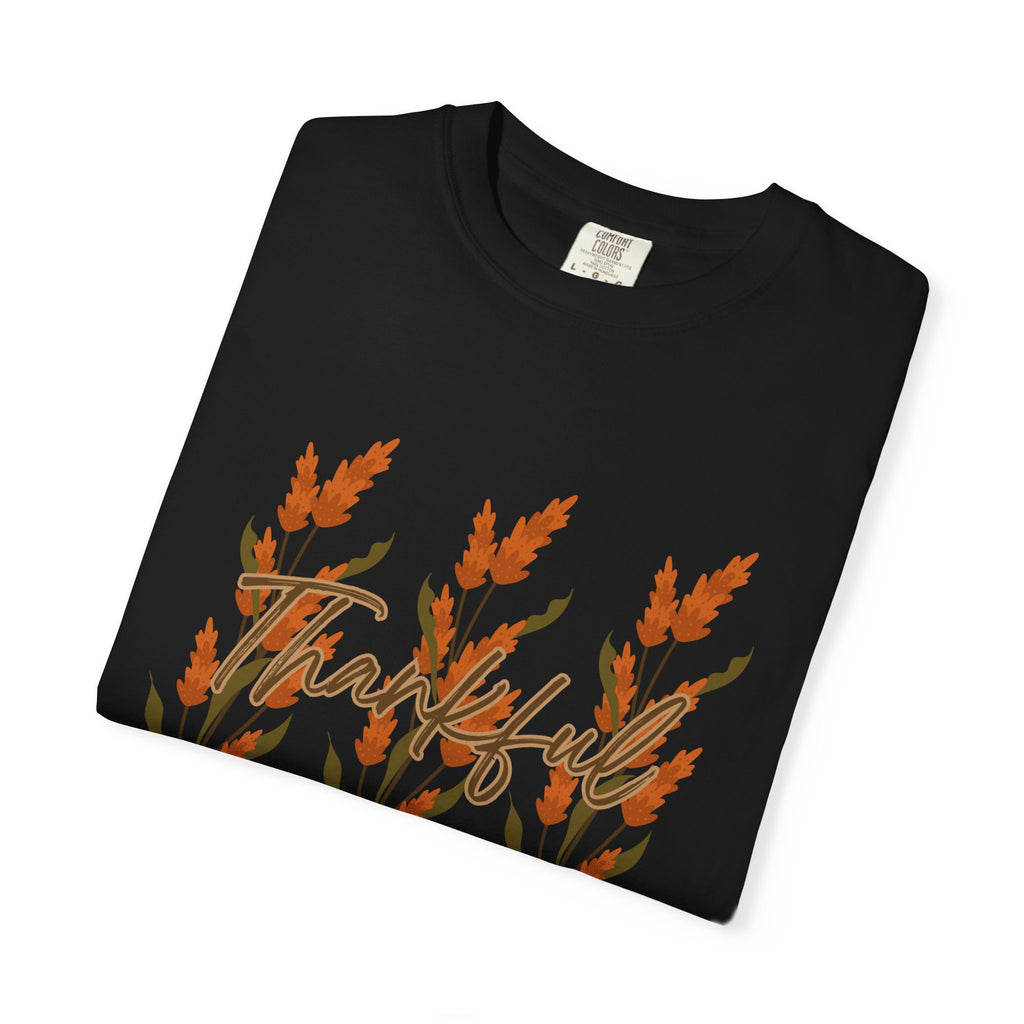 Thankful Fall T-Shirt, Unisex Garment-Dyed Tee, Gratitude Shirt, Fall Clothing, Nature Lover Gift