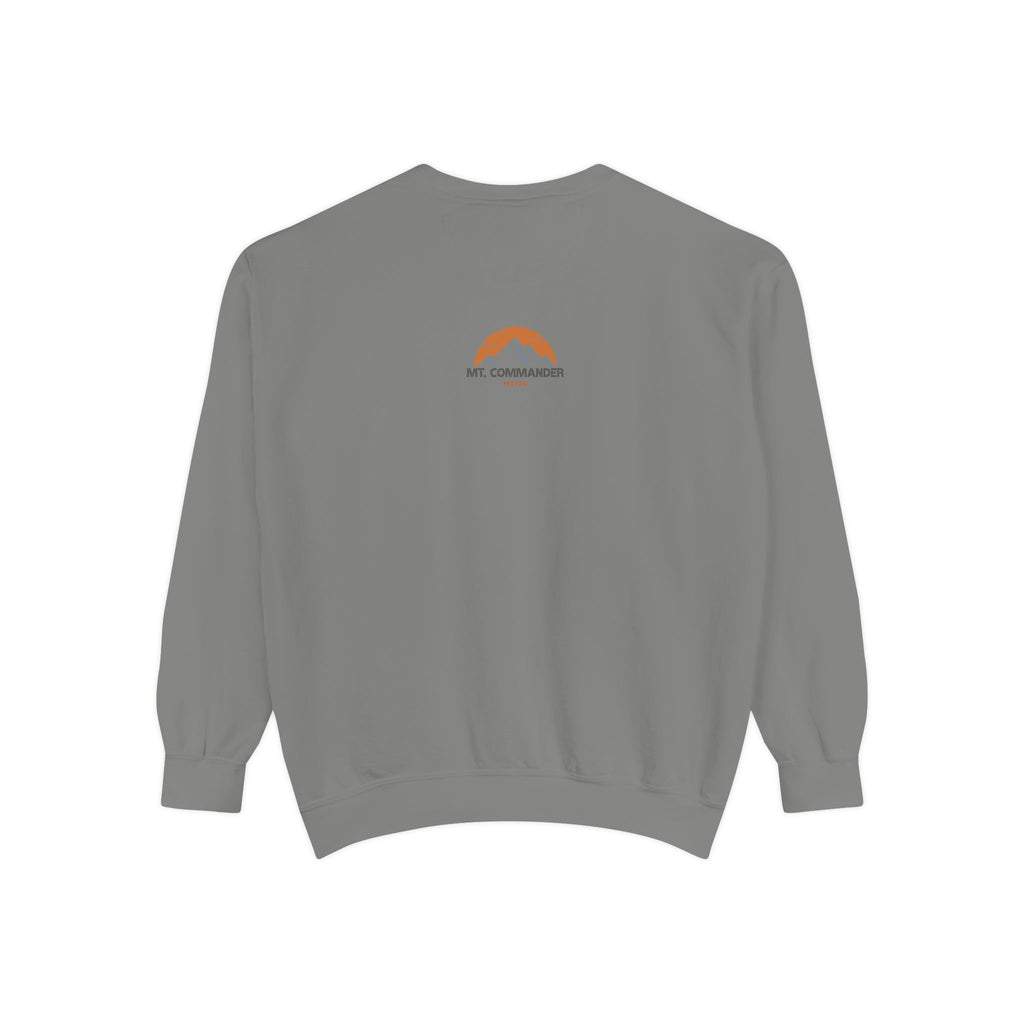 Women's Fall in love with Jesus Garment-Dyed Sweatshirt, Cozy Autumn Style, Seasonal Gift, Christian Sweatshirt, Thanksgiving Apparel, Pumpkin Design