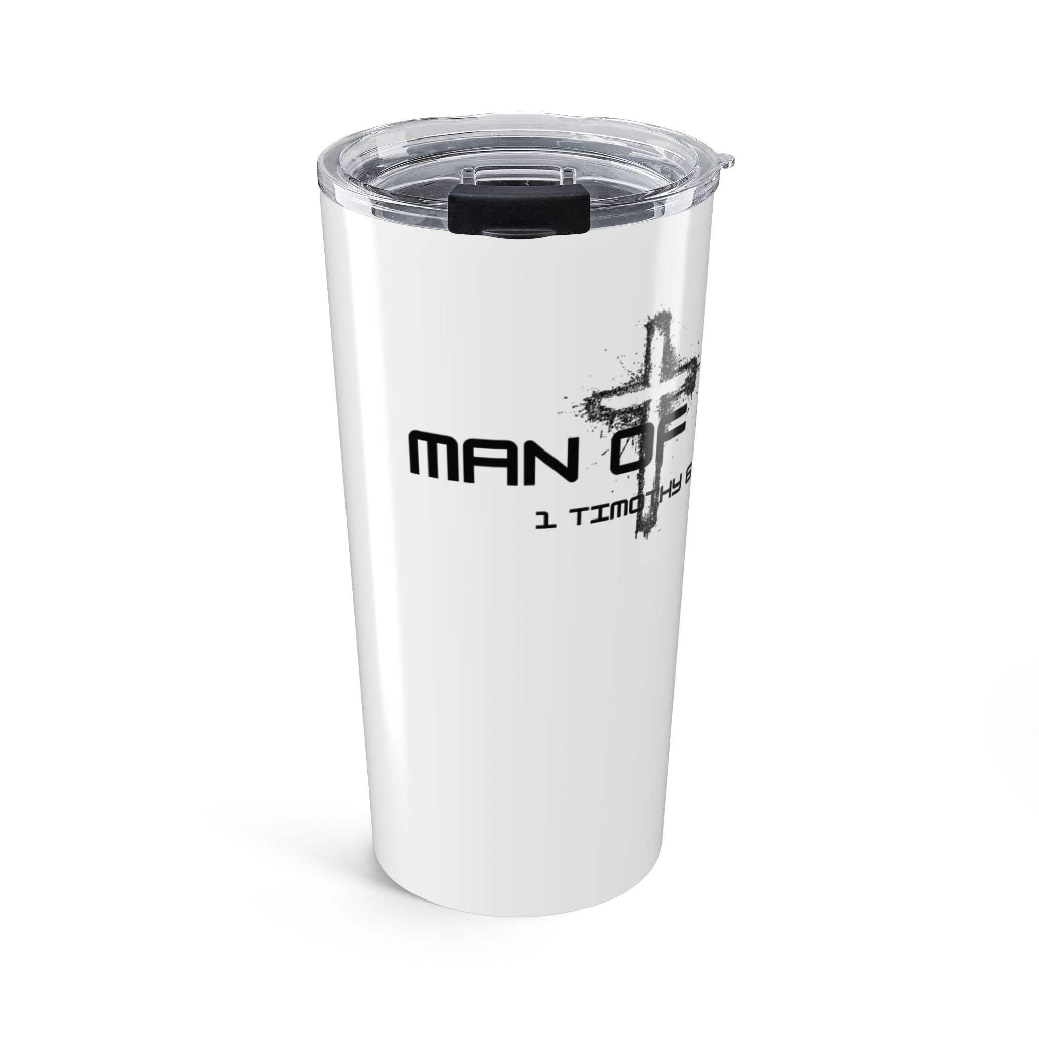Man of God Tumbler 20oz | Faith-Based Travel Mug, Christian Gift, Perfect for Church Events