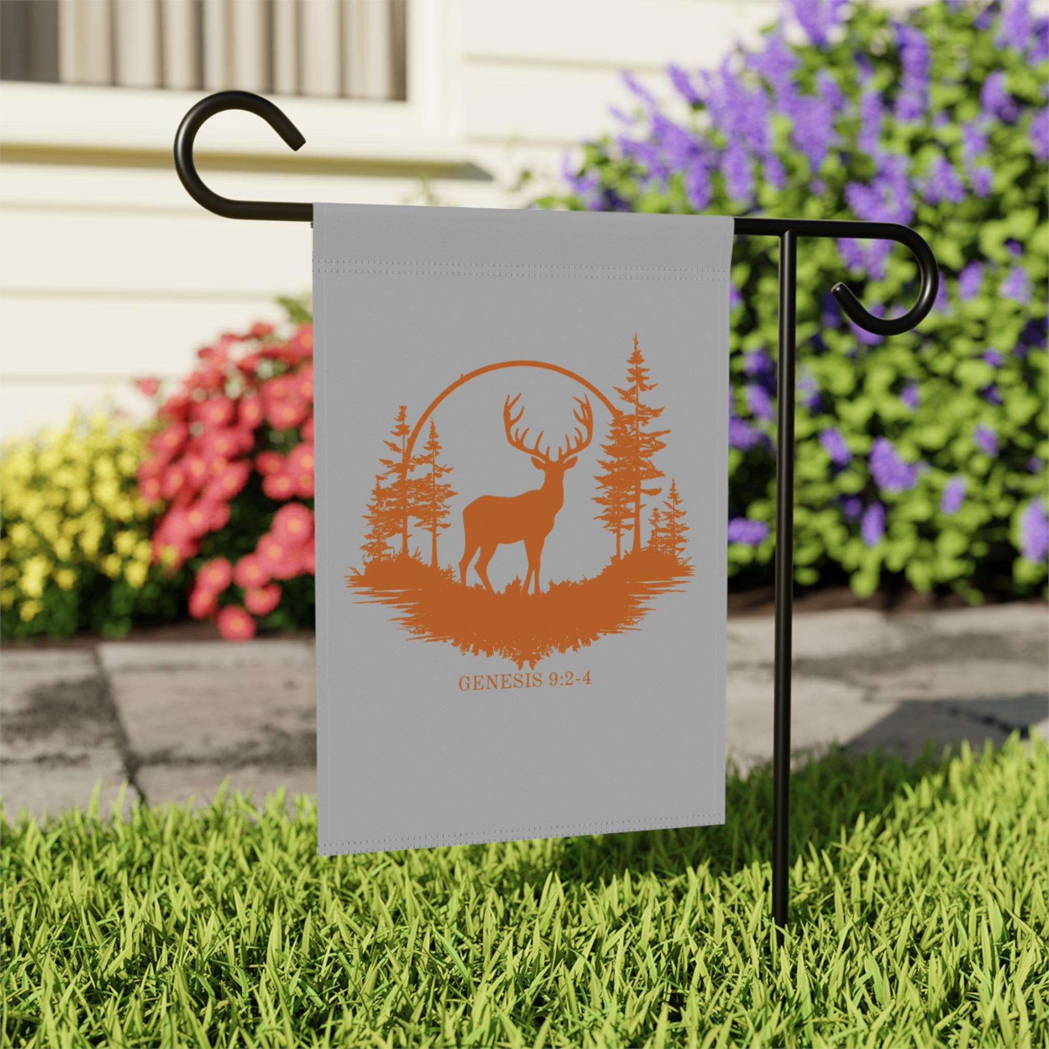 Garden & House Banner, Outdoor Decor, Sign for Garden, Home & Garden Decoration, Nature-Inspired Banner, Rustic Outdoor Art