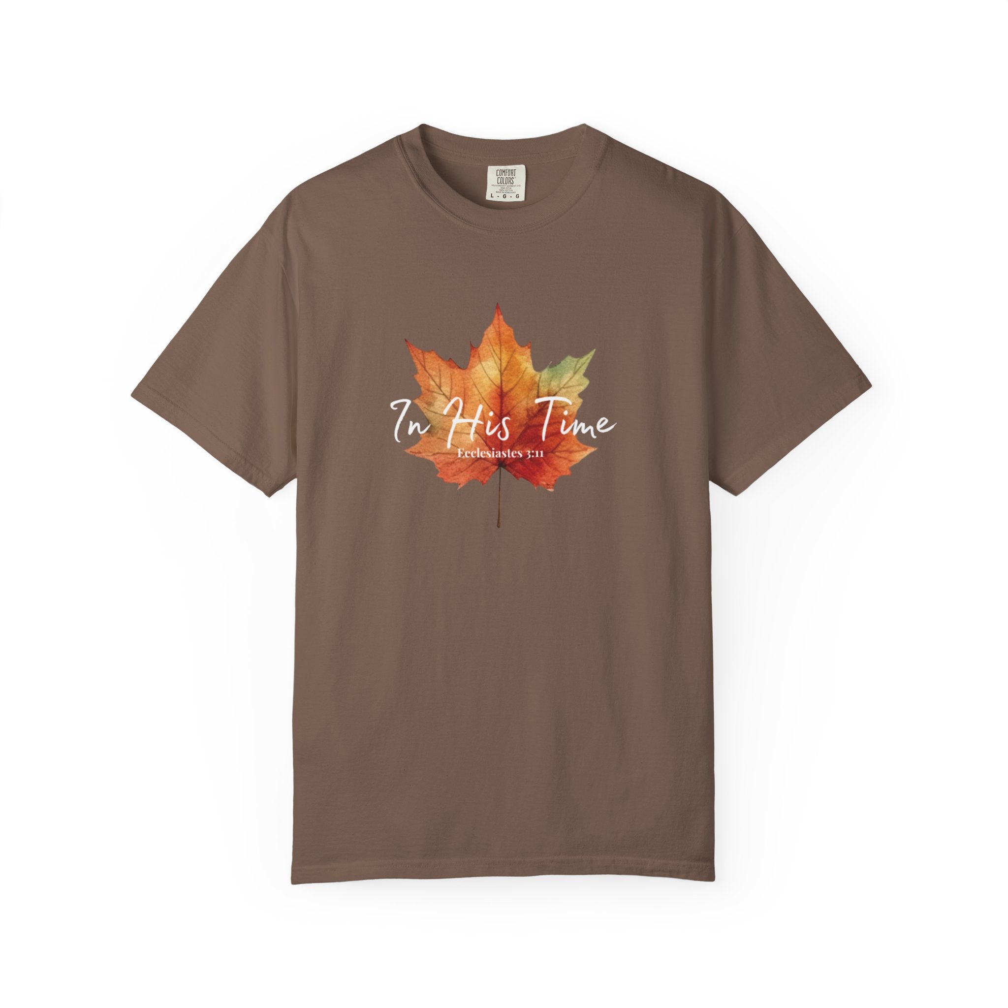 Eccl.3:11 Fall Leaf Unisex T-Shirt, Fall Fashion, Cozy Style, Gift for Nature Lovers, Seasonal Tee, Comfortable Wear
