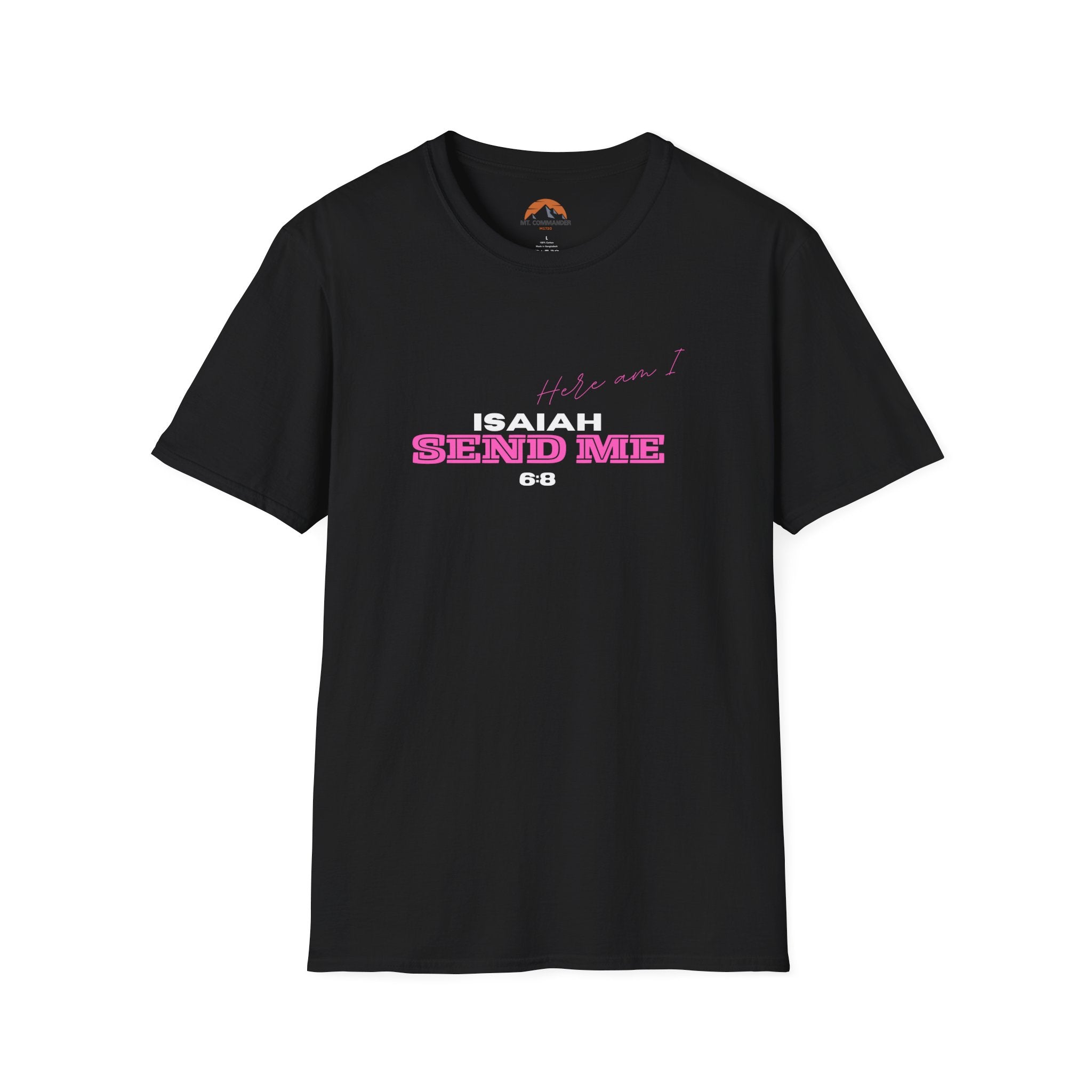 Isaiah 6:8 Send Me T-Shirt, Unisex Softstyle Tee for Everyday Wear, Gift for Friends, Casual Style, Spiritual Apparel