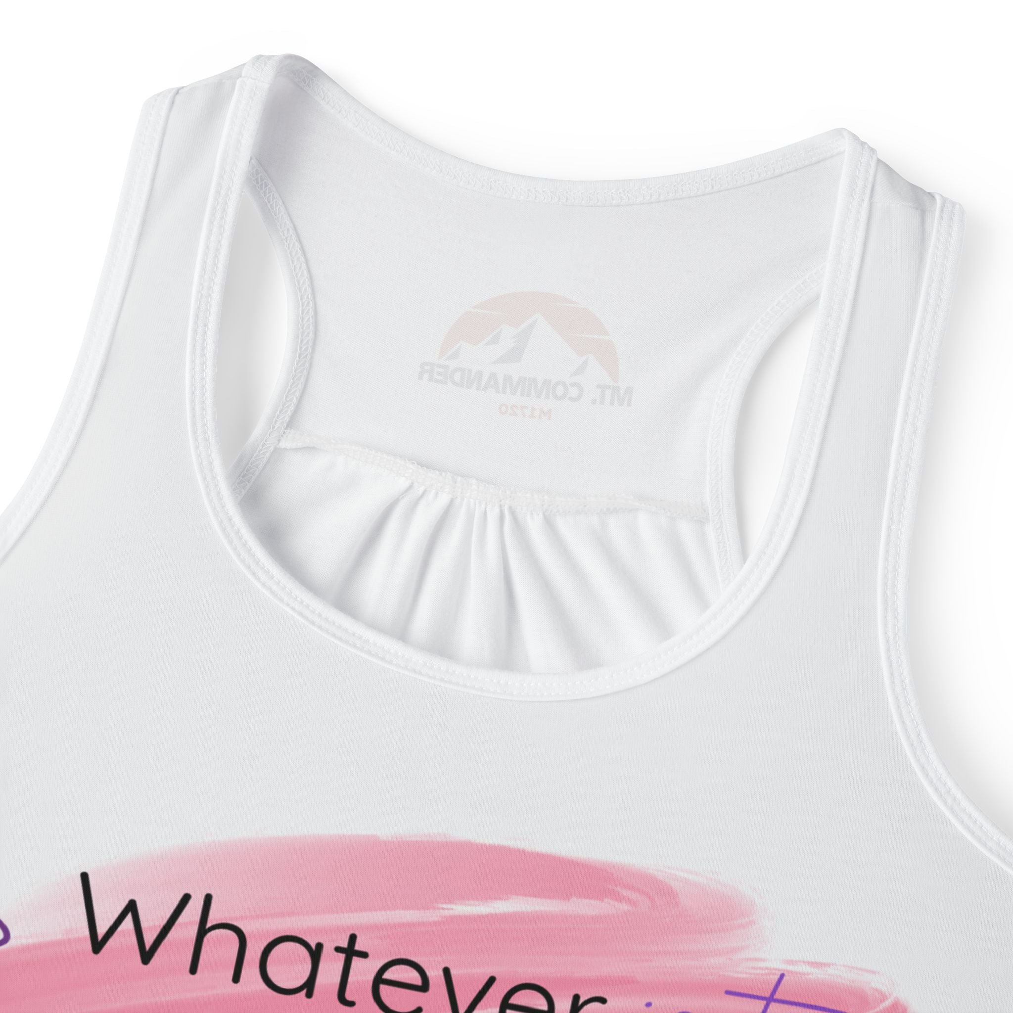 Phil. 4:8 Women's Tank Top, Motivational Workout Tee, Positive Quote Shirt, Summer Activewear, Gift for Her
