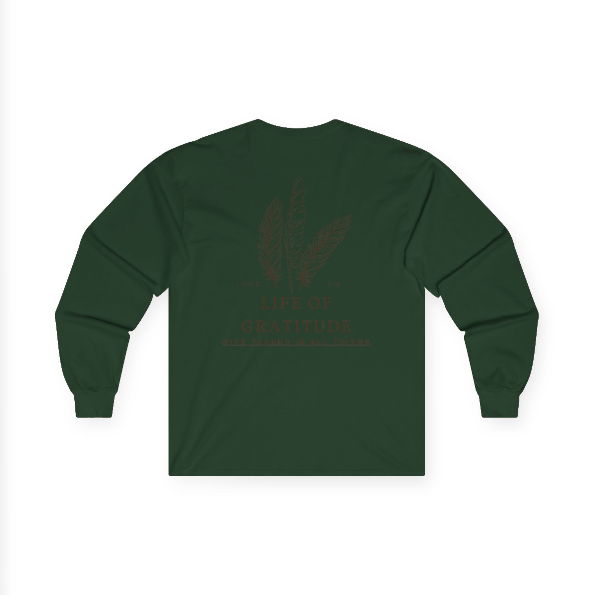 Men's 1 Thess. 5:18 Long Sleeve Fall Tee