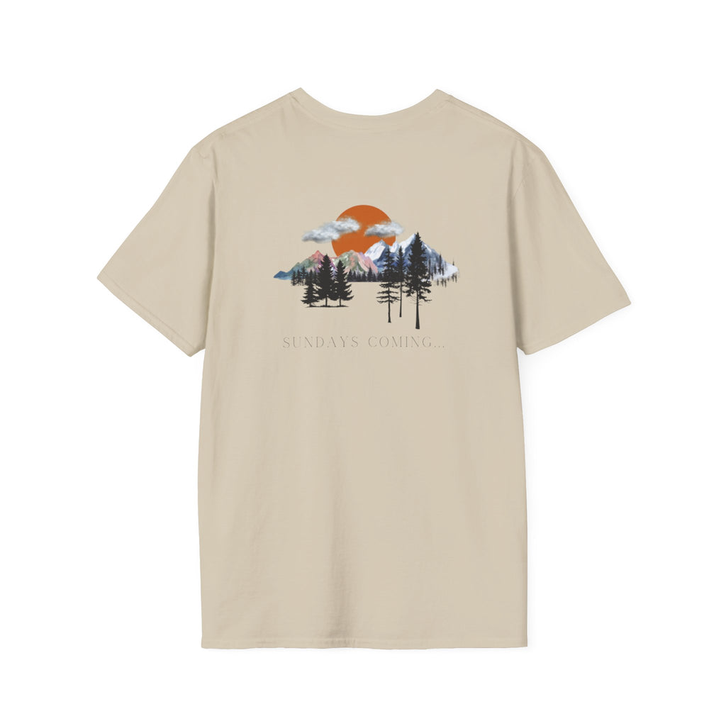 Sundays Coming T-Shirt | Nature Lover Shirt, Adventure Tee, Summer Outfit, Camping Apparel, Gift for Outdoorsy Friends