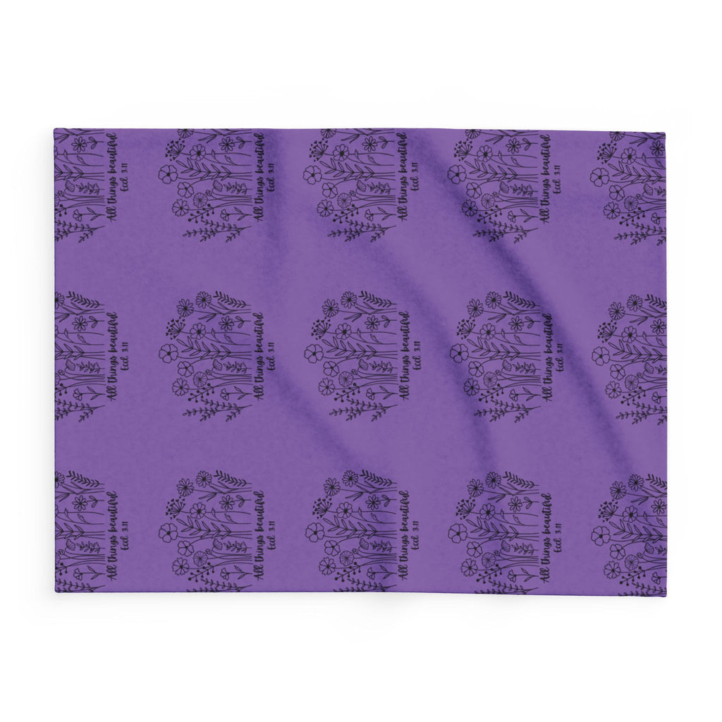 Cozy Floral Arctic Fleece Blanket | Warm Soft Throw for Home, Perfect Gift, Bedroom Decor, Cozy Up, All Seasons