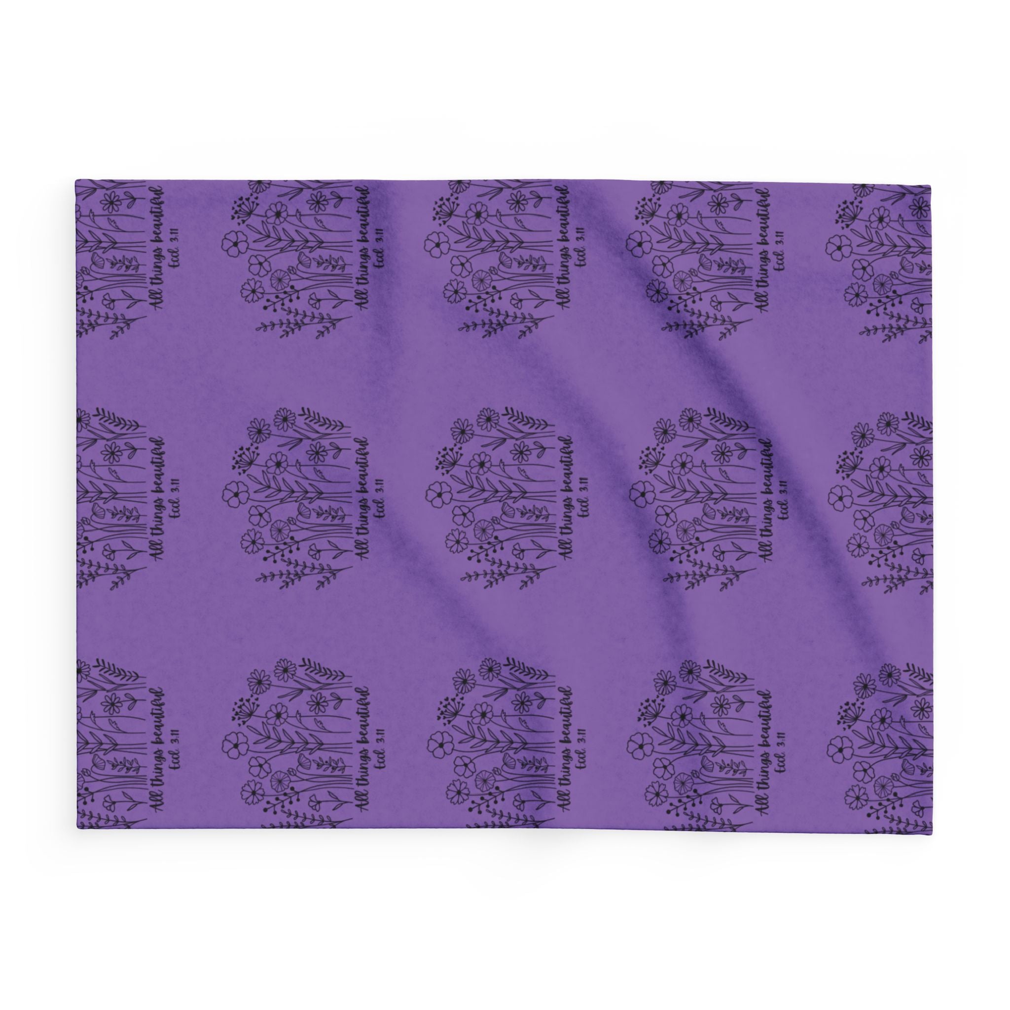 Cozy Floral Arctic Fleece Blanket | Warm Soft Throw for Home, Perfect Gift, Bedroom Decor, Cozy Up, All Seasons