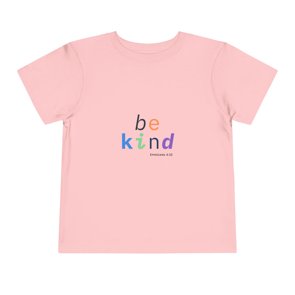 Be Kind Toddler Tee - Be Kind Short Sleeve Shirt, Christian Kids Apparel, Toddler Gift, Faith-Based Clothing, Encouraging Outfits