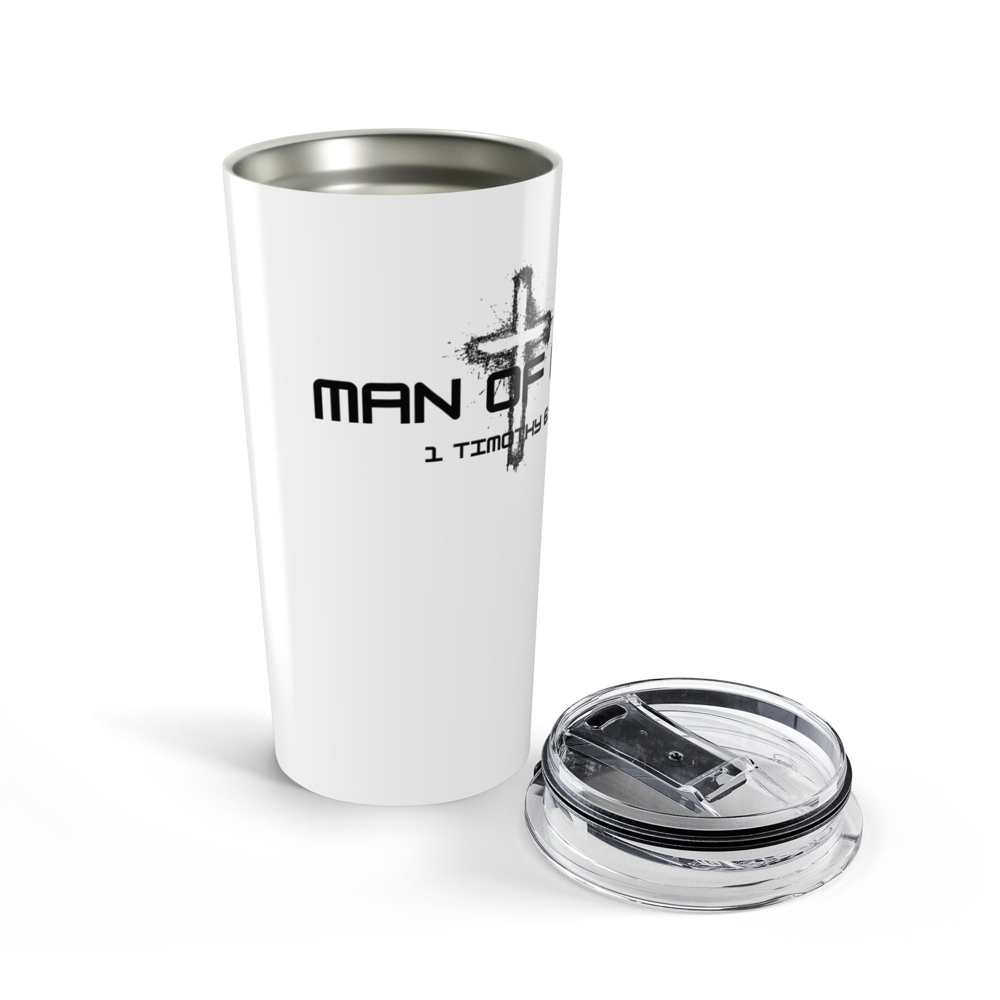 Man of God Tumbler 20oz | Faith-Based Travel Mug, Christian Gift, Perfect for Church Events
