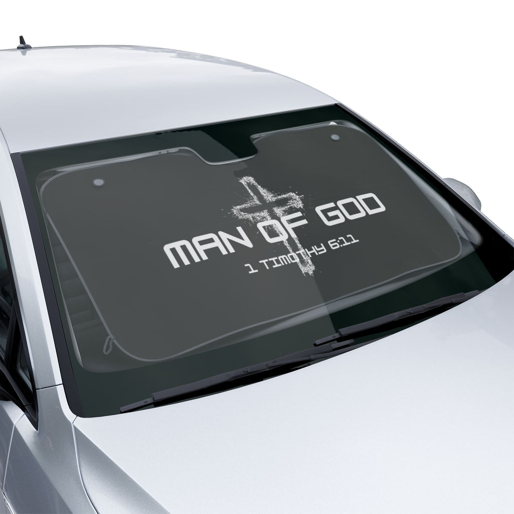 Christian Car Sun Shades, Man of God Design, UV Protection, Religious Gift, Auto Accessories, Father's Day, Car Decor