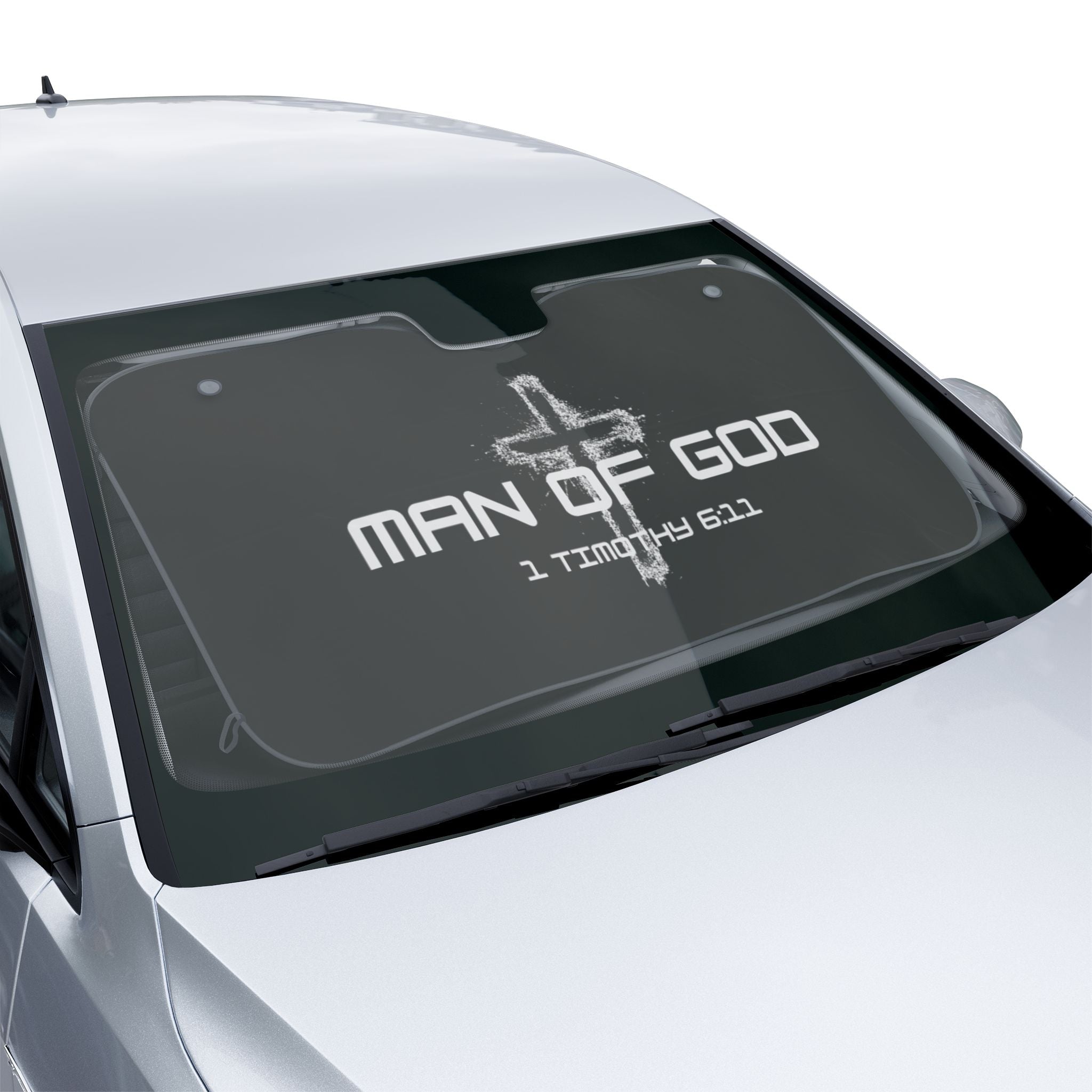Christian Car Sun Shades, Man of God Design, UV Protection, Religious Gift, Auto Accessories, Father's Day, Car Decor