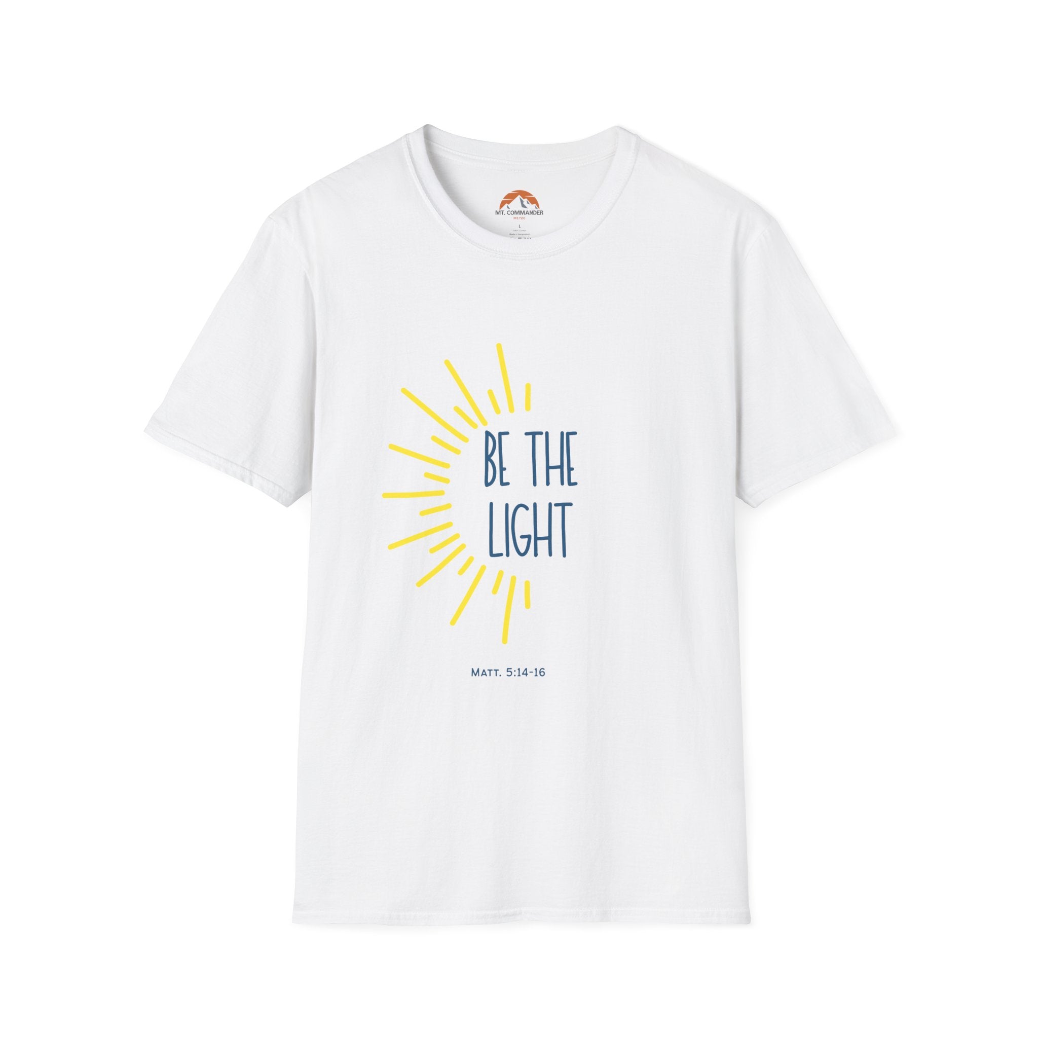 Be The Light T-Shirt for Everyday Wear, Faith-Based Apparel, Gift for Friends, Christian Message Tee, Positive Vibes Clothing, Summer Style