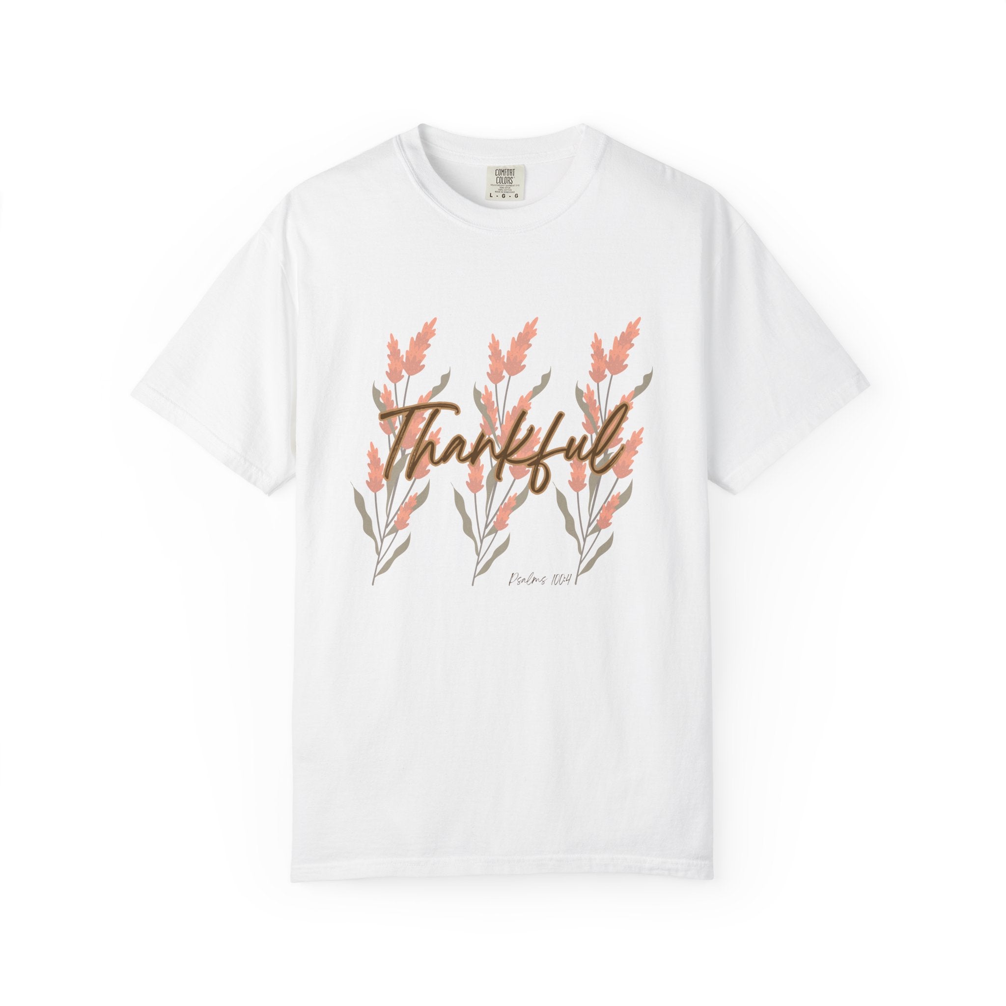 Thankful Fall T-Shirt, Unisex Garment-Dyed Tee, Gratitude Shirt, Fall Clothing, Nature Lover Gift