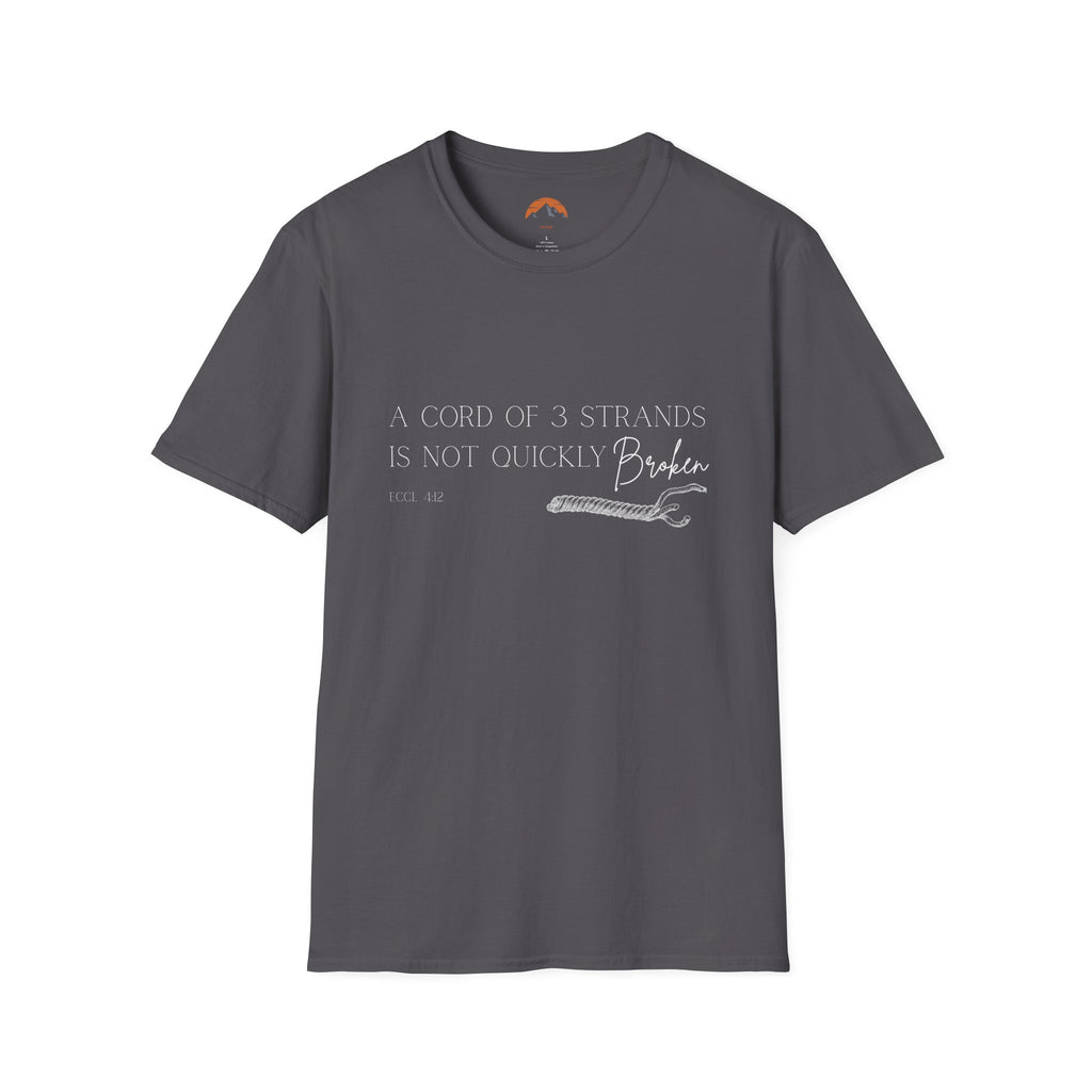 Eccl.4:12 T-Shirt: Casual Comfort for Everyday Adventures, Graphic Tee, Gift for Friends, Birthday Attire, Stylish Summer Wear