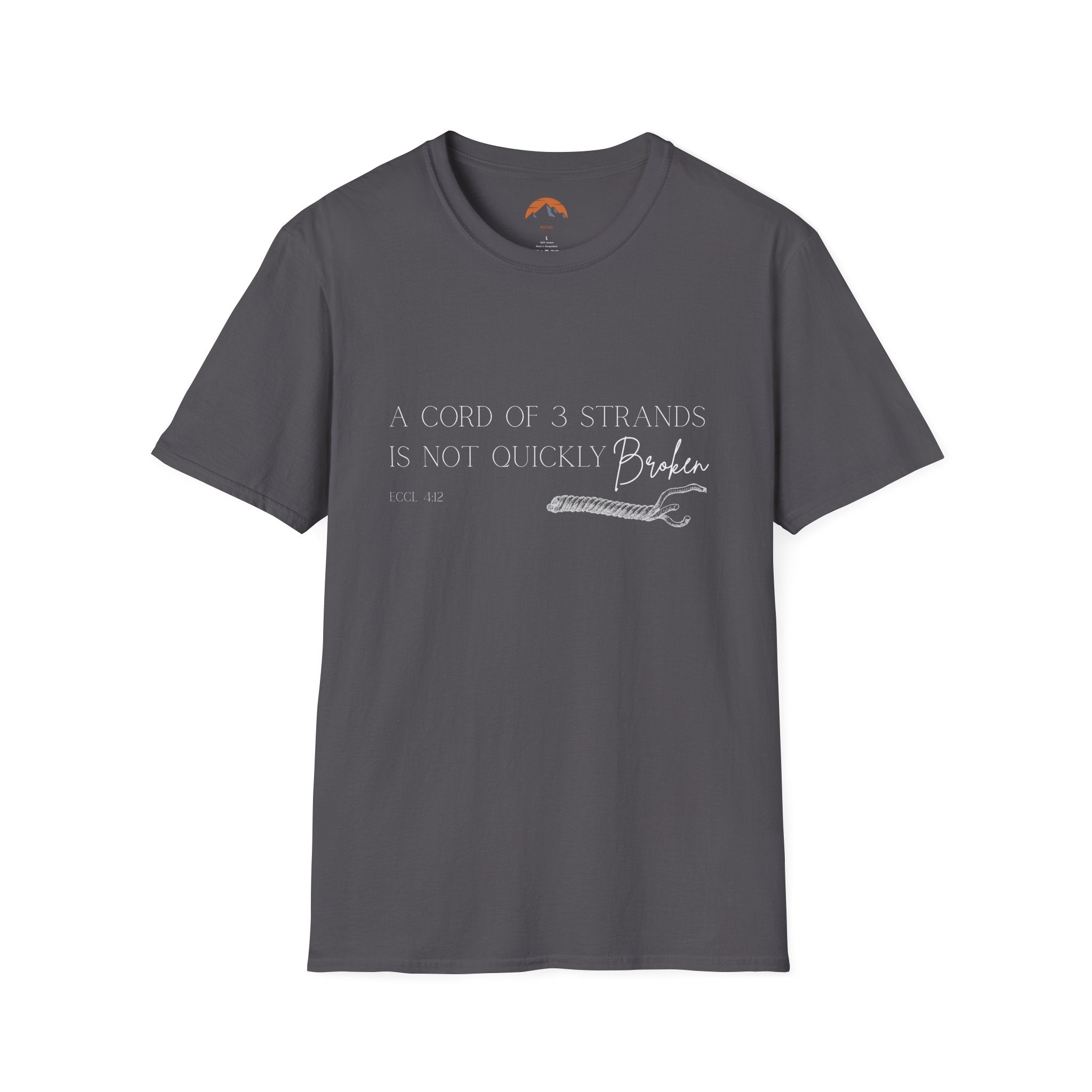Eccl.4:12 T-Shirt: Casual Comfort for Everyday Adventures, Graphic Tee, Gift for Friends, Birthday Attire, Stylish Summer Wear