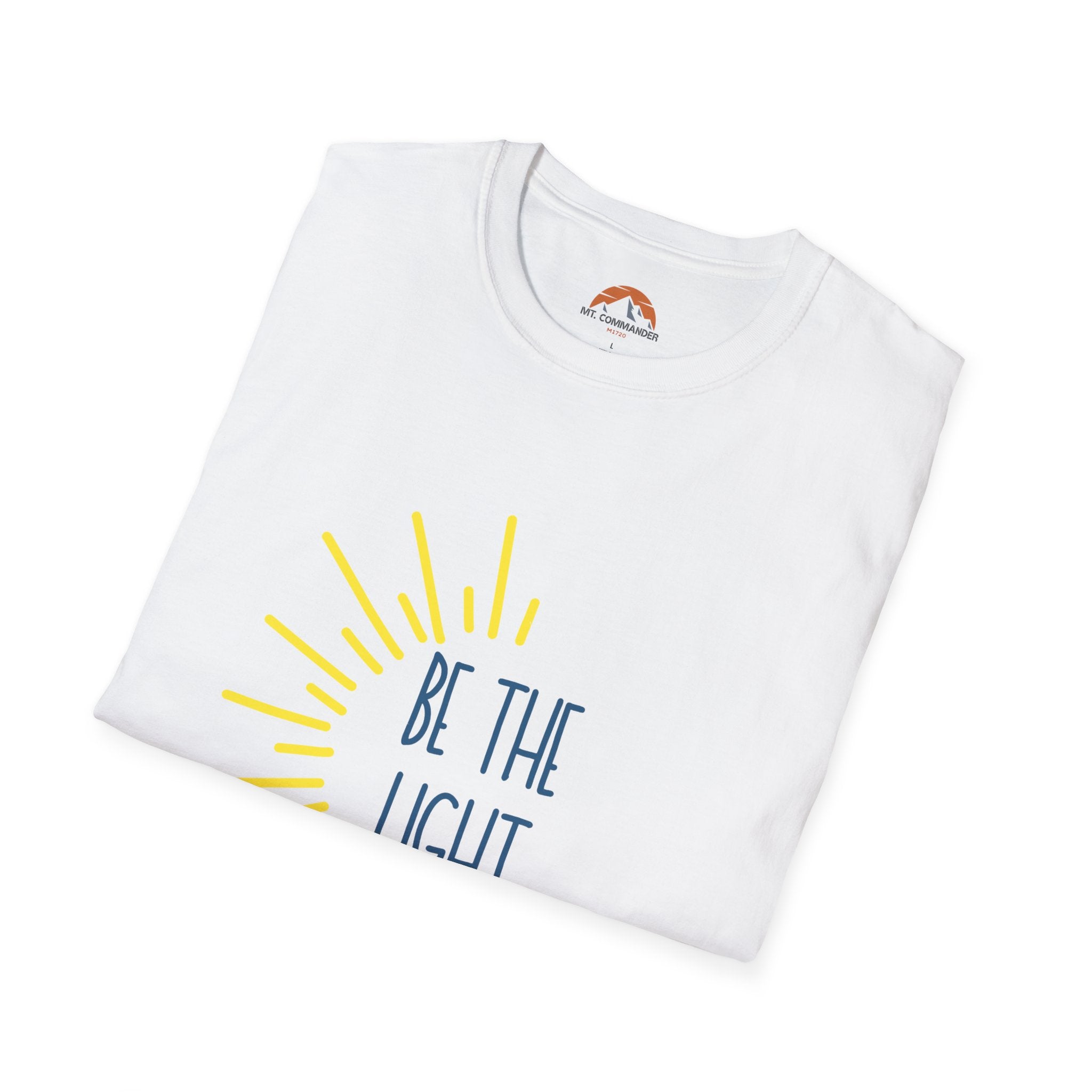 Be The Light T-Shirt for Everyday Wear, Faith-Based Apparel, Gift for Friends, Christian Message Tee, Positive Vibes Clothing, Summer Style
