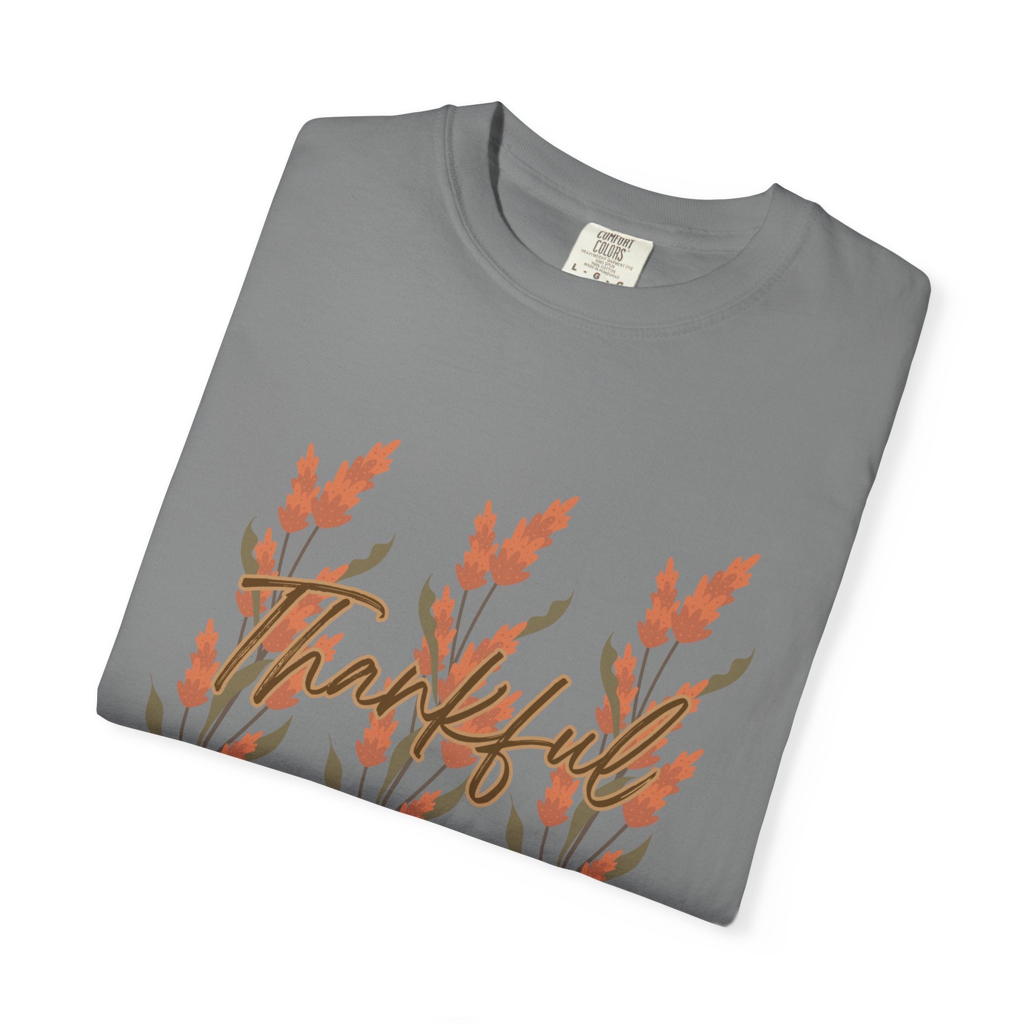 Thankful Fall T-Shirt, Unisex Garment-Dyed Tee, Gratitude Shirt, Fall Clothing, Nature Lover Gift