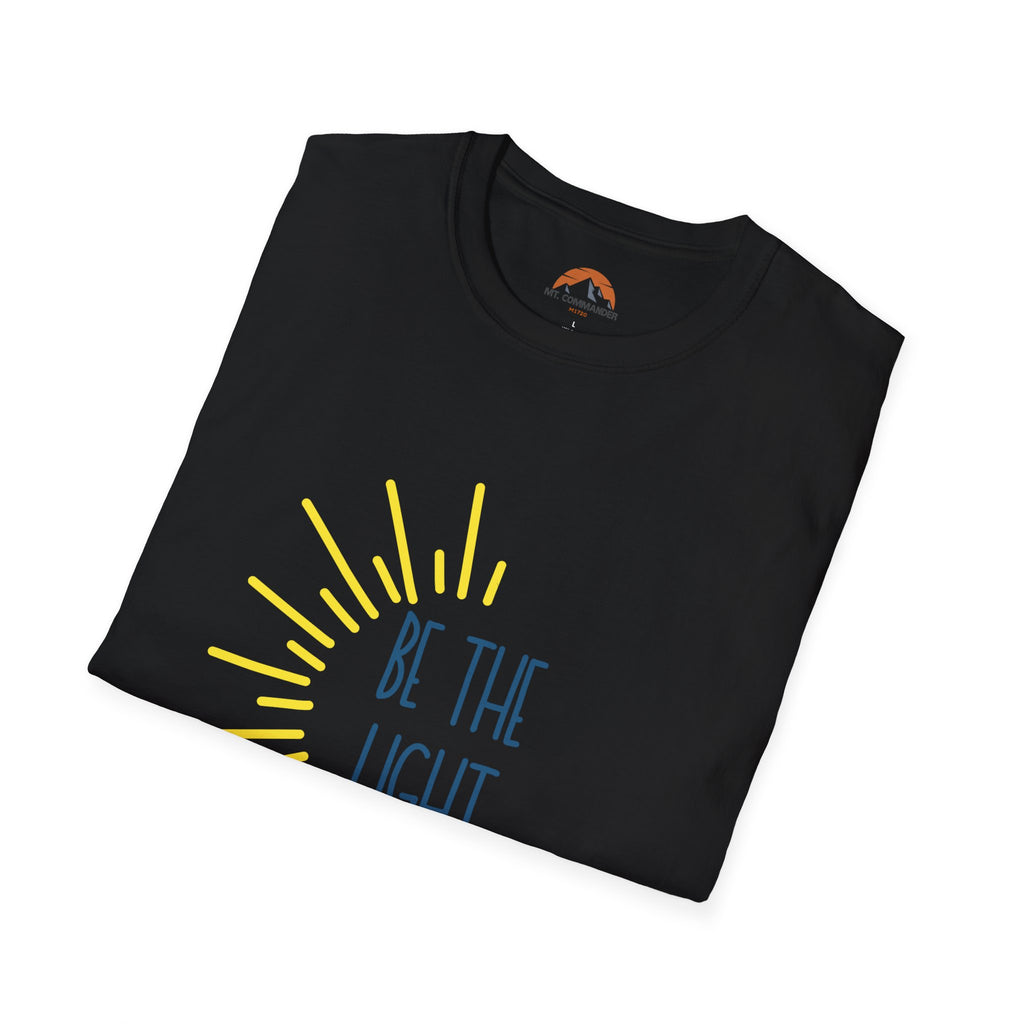 Be The Light T-Shirt for Everyday Wear, Faith-Based Apparel, Gift for Friends, Christian Message Tee, Positive Vibes Clothing, Summer Style