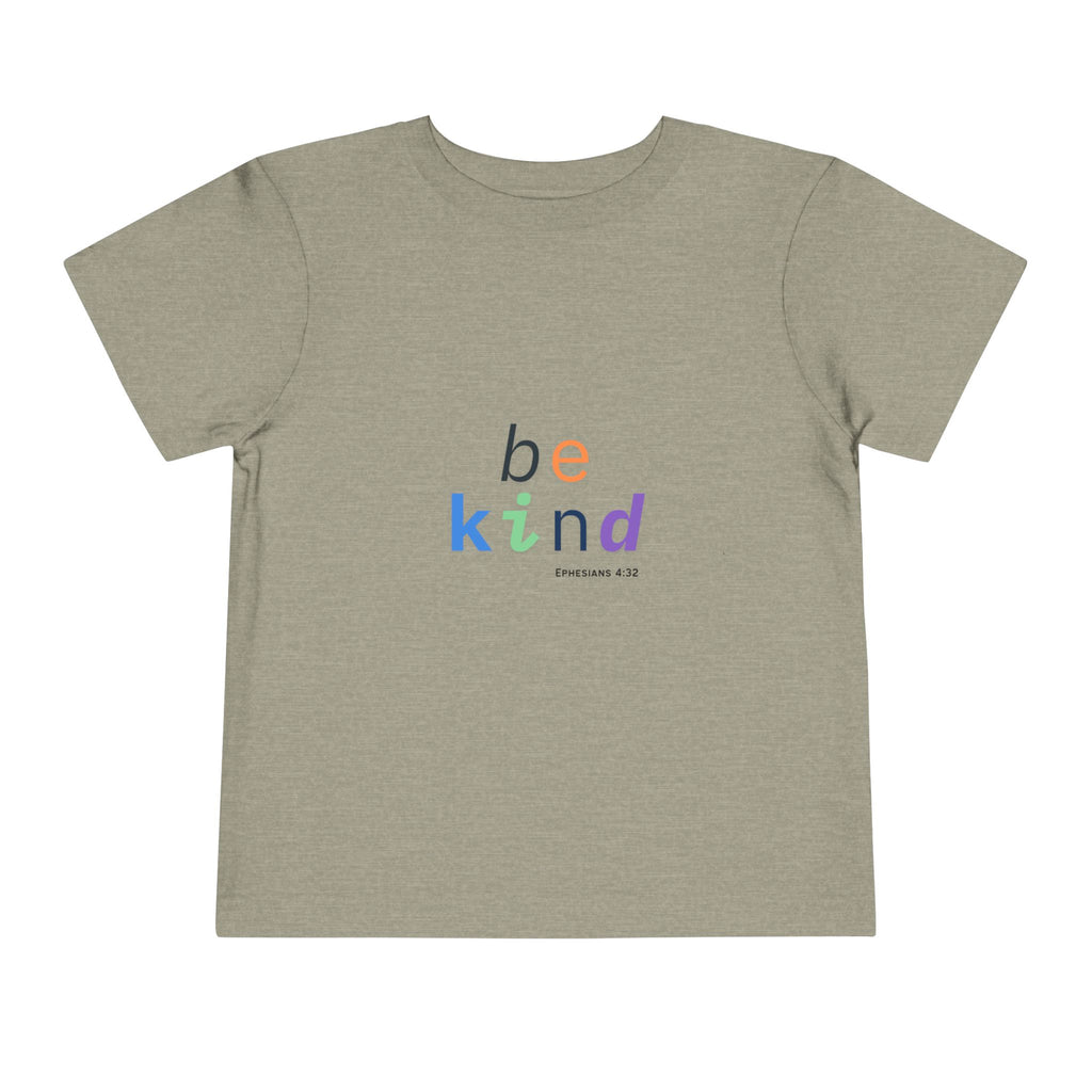 Be Kind Toddler Tee - Be Kind Short Sleeve Shirt, Christian Kids Apparel, Toddler Gift, Faith-Based Clothing, Encouraging Outfits