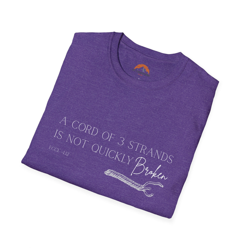 Eccl.4:12 T-Shirt: Casual Comfort for Everyday Adventures, Graphic Tee, Gift for Friends, Birthday Attire, Stylish Summer Wear