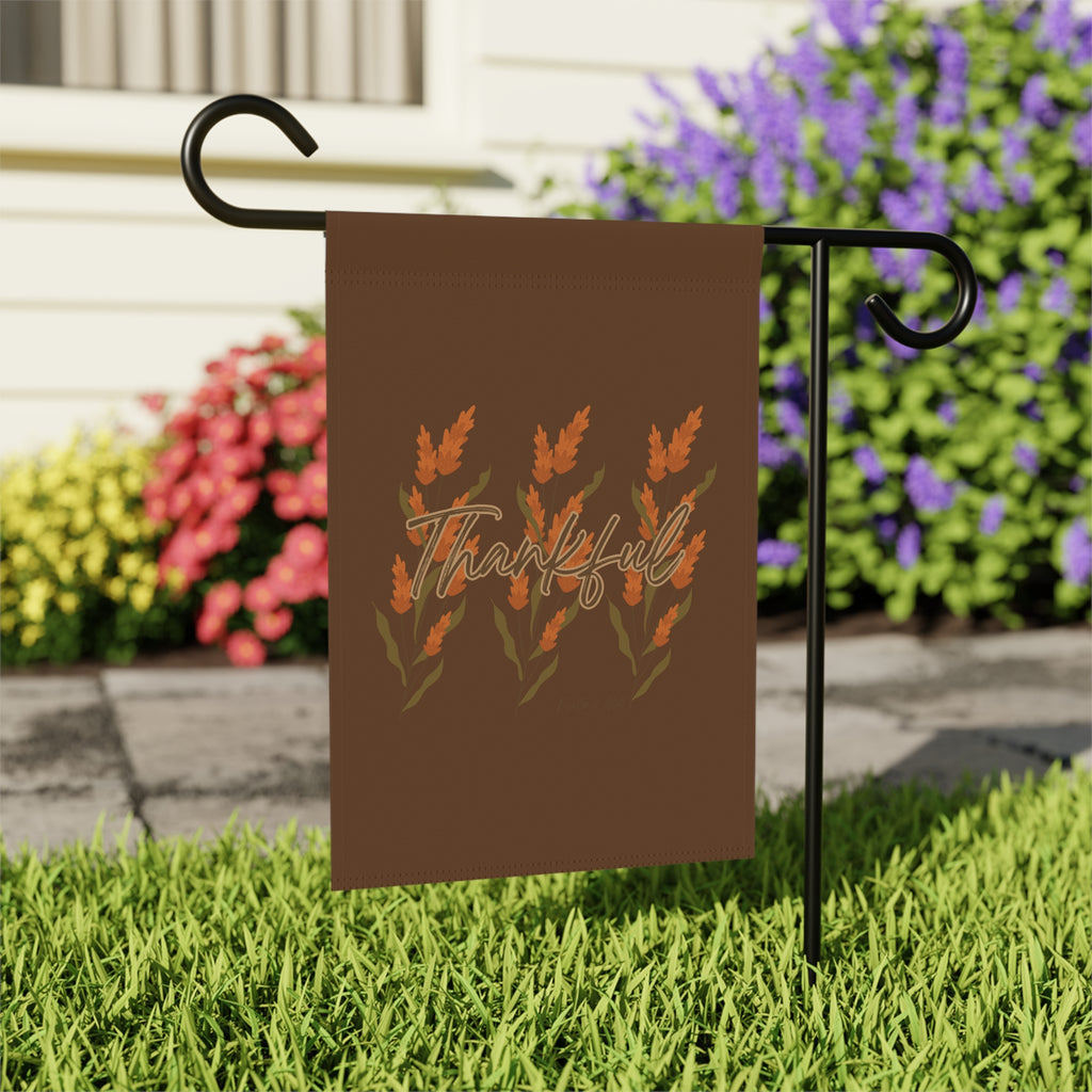 Thankful Garden Banner, Fall Decor, Outdoor Home Decoration, Harvest Season Welcome Sign, Thanksgiving Garden Flag, Rustic Style Decor