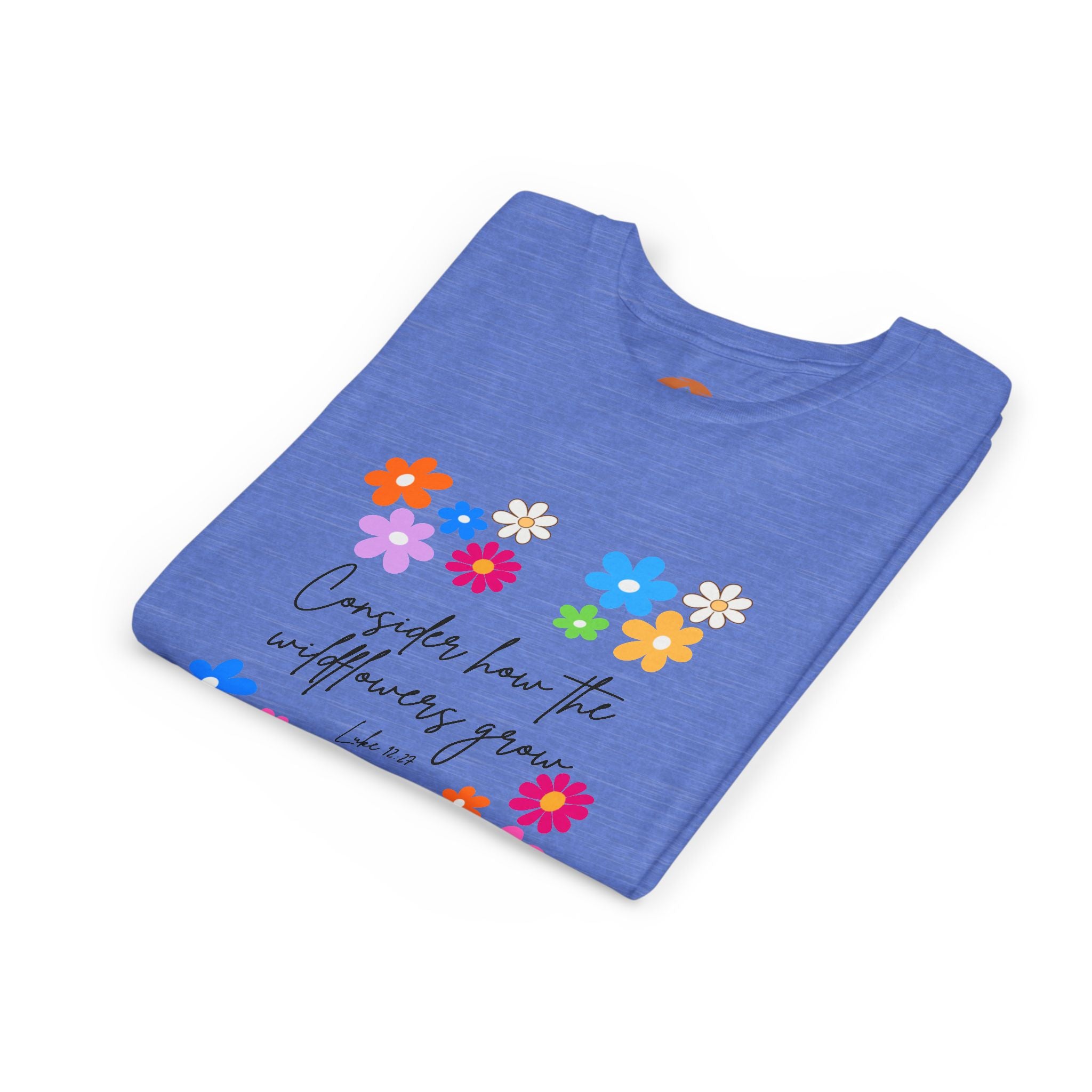 Colorful Floral Youth Tee - Inspire Kindness, Kids Fashion, Summer Outfits, Birthday Gift, Spring Wear