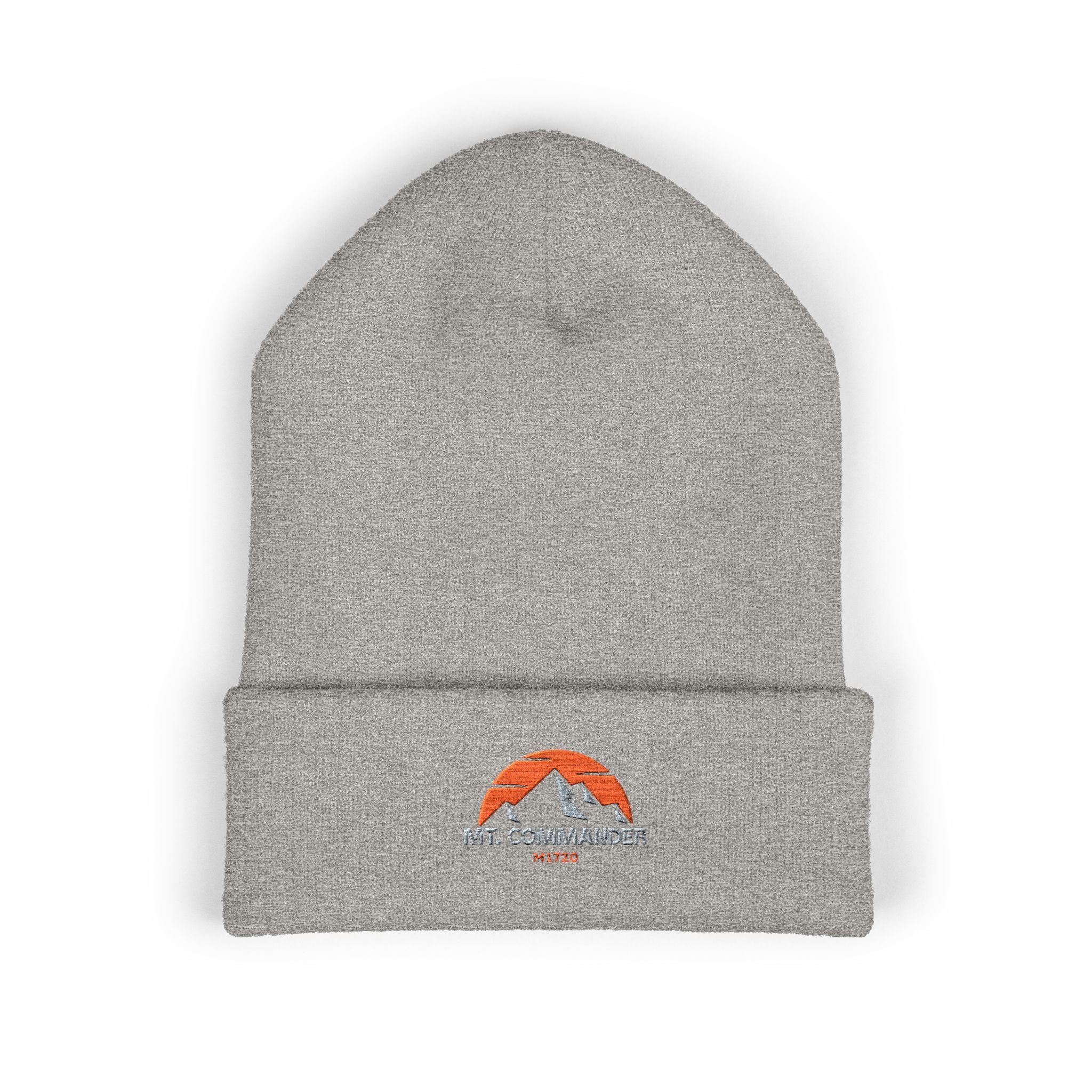 White Embroidered Beanie, Cozy Winter Hat for Outdoor Adventures, Perfect Gift for Him/Her, Skiing, Camping, Casual Wear
