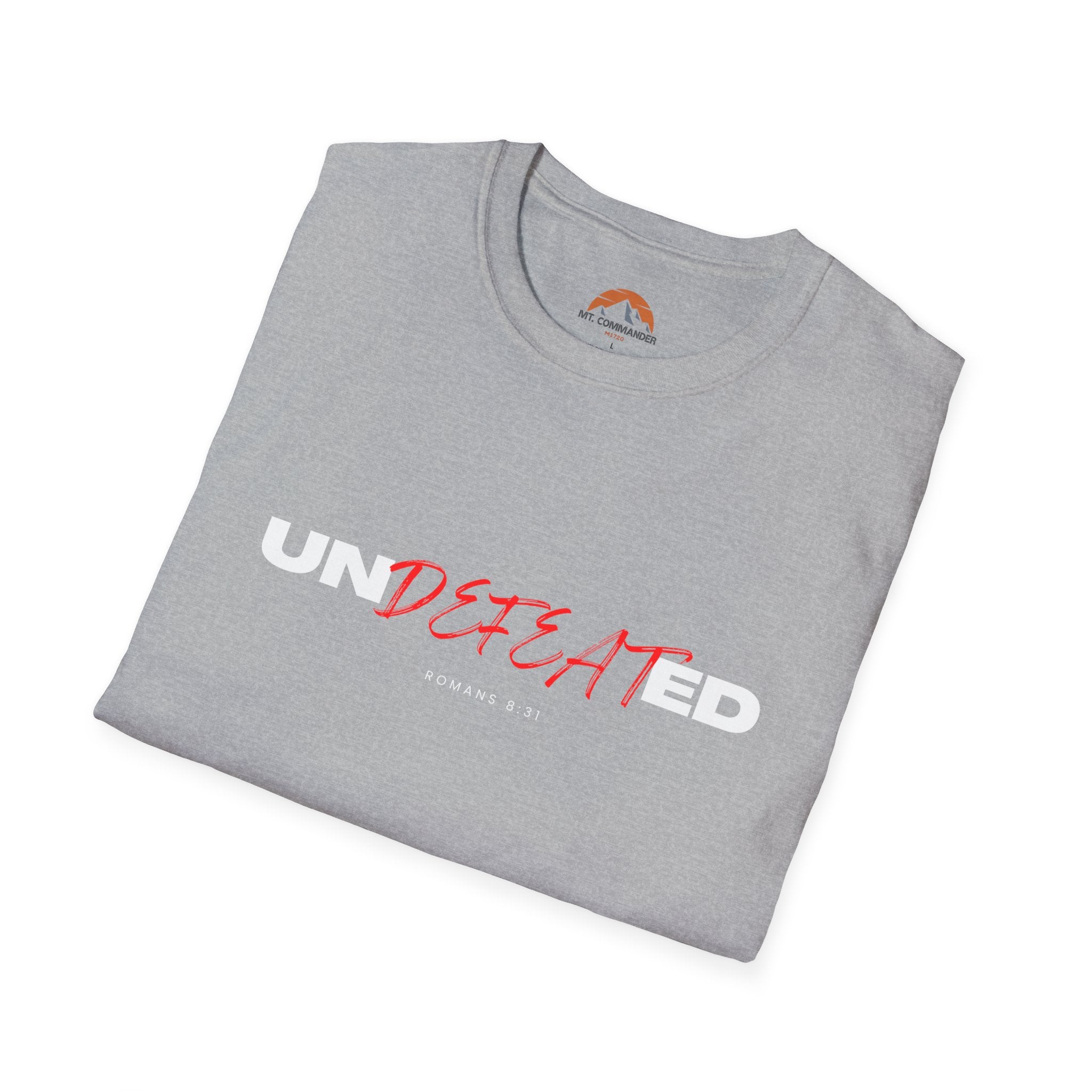 Undefeated T-Shirt - 'UNDEFEATED' Graphic Tee, Casual Wear, Motivational Apparel, Gift for Him/Her, Everyday Comfort