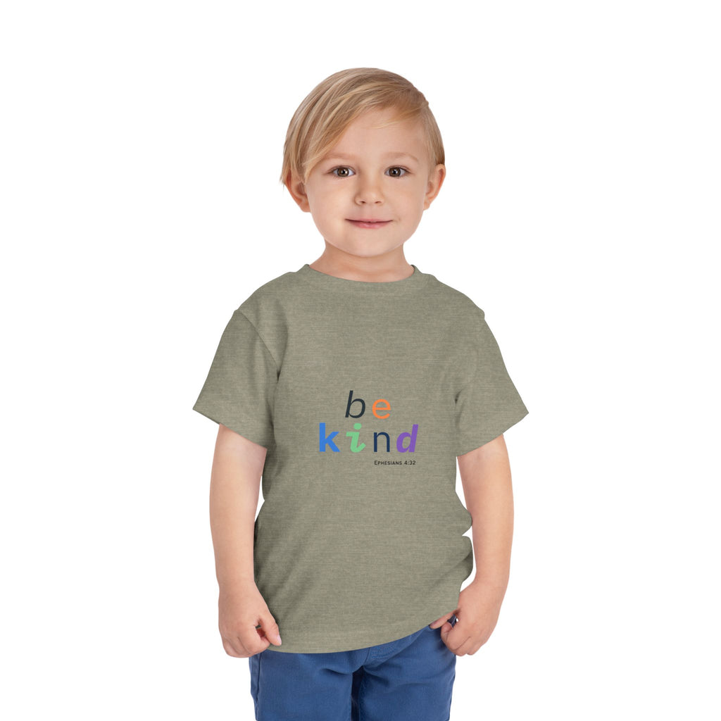 Be Kind Toddler Tee - Be Kind Short Sleeve Shirt, Christian Kids Apparel, Toddler Gift, Faith-Based Clothing, Encouraging Outfits