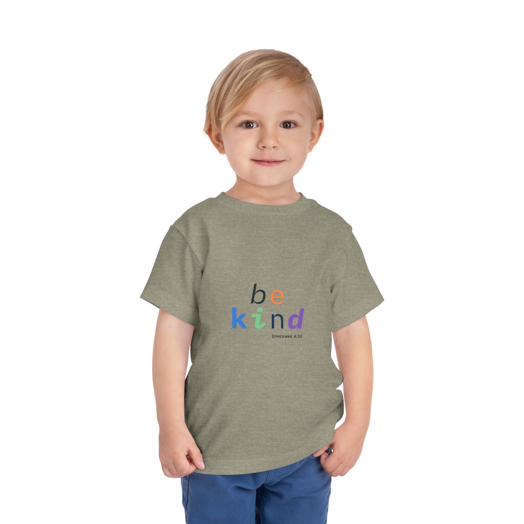 Be Kind Toddler Tee - Be Kind Short Sleeve Shirt, Christian Kids Apparel, Toddler Gift, Faith-Based Clothing, Encouraging Outfits