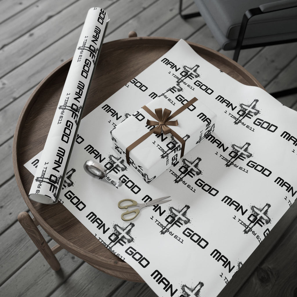 Man of God Gift Wrapping Paper, Unique Wrapping Paper for Any Occasion, Elegant Gift Wrap, Holiday Wrap, Birthday Gift Wrap, Decorative Paper