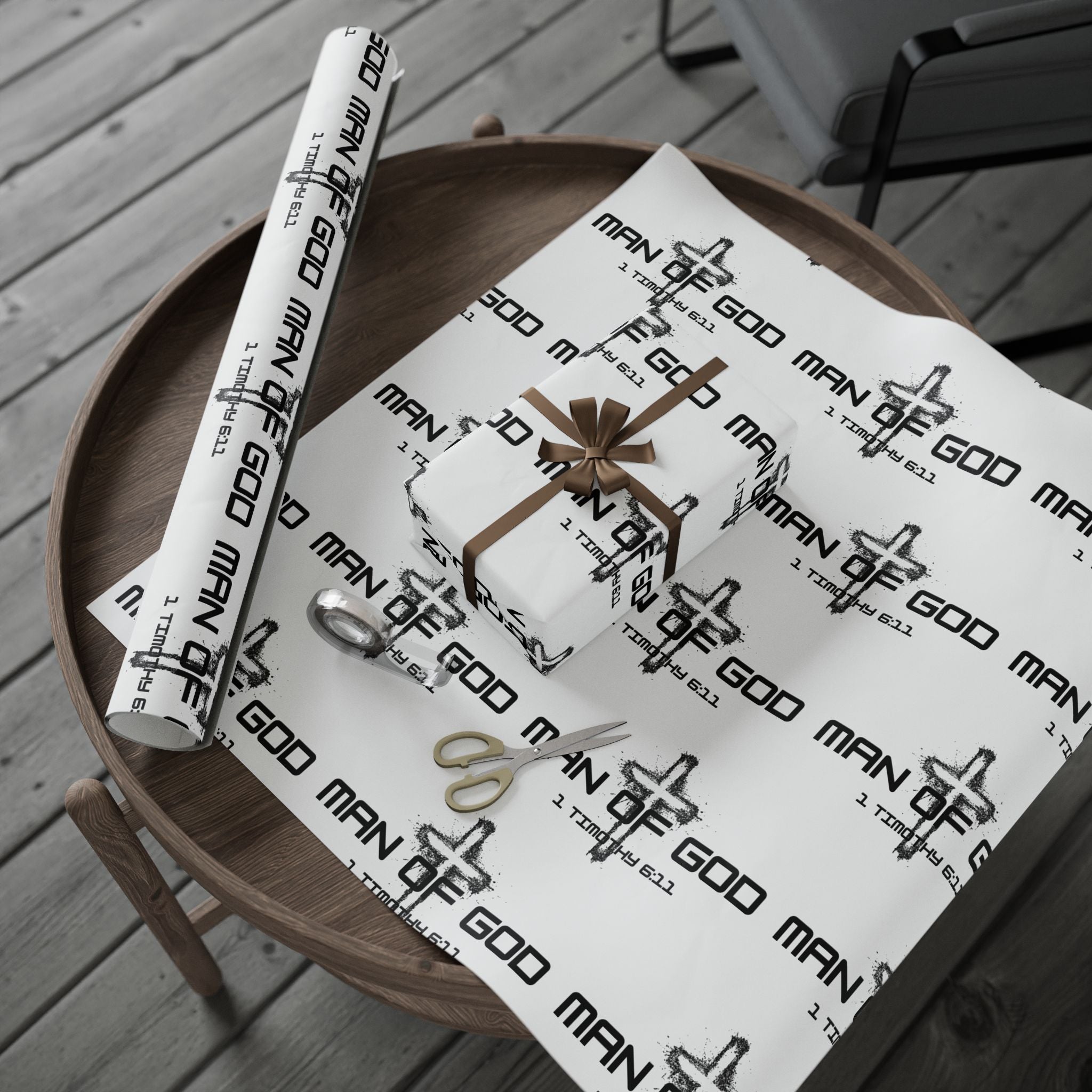 Man of God Gift Wrapping Paper, Unique Wrapping Paper for Any Occasion, Elegant Gift Wrap, Holiday Wrap, Birthday Gift Wrap, Decorative Paper
