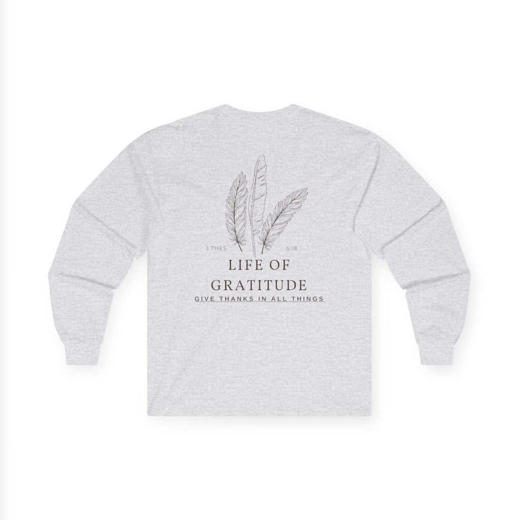 Men's 1 Thess. 5:18 Long Sleeve Fall Tee