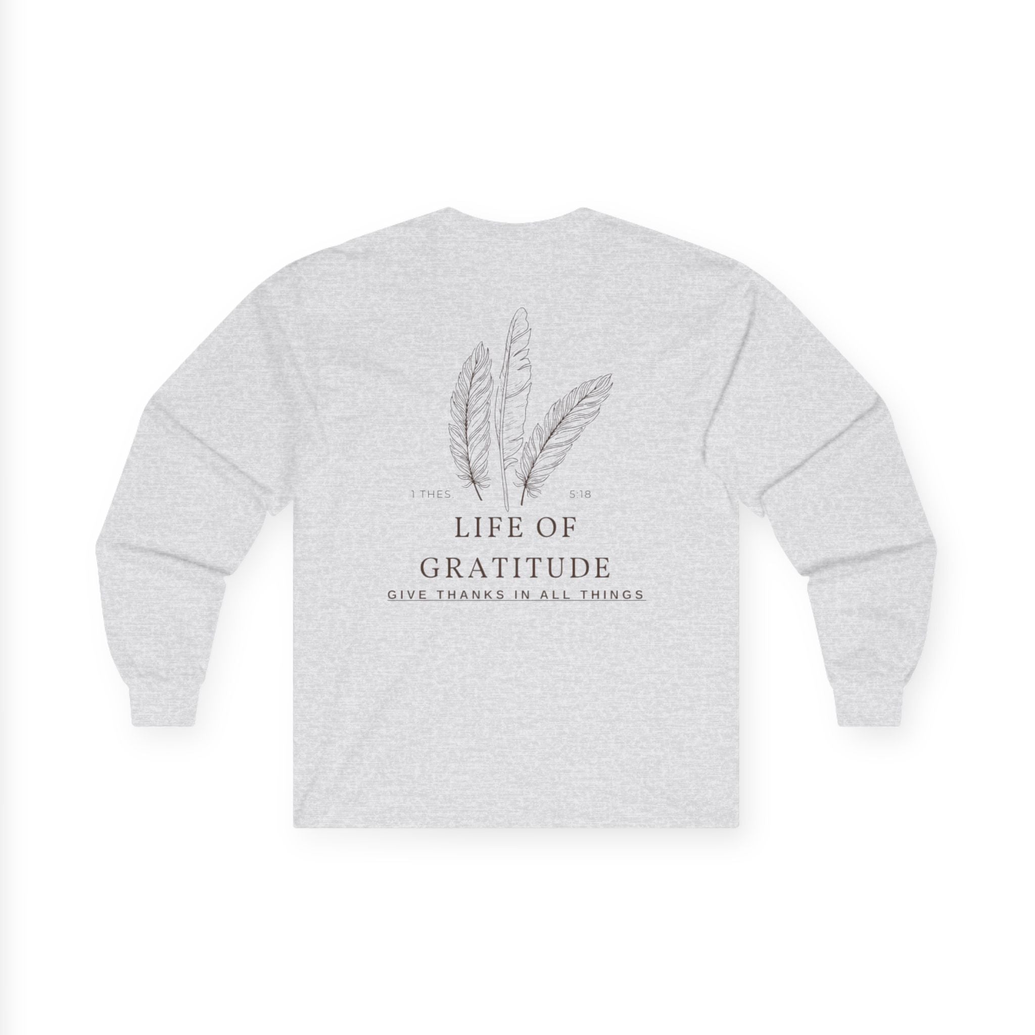 Men's 1 Thess. 5:18 Long Sleeve Fall Tee